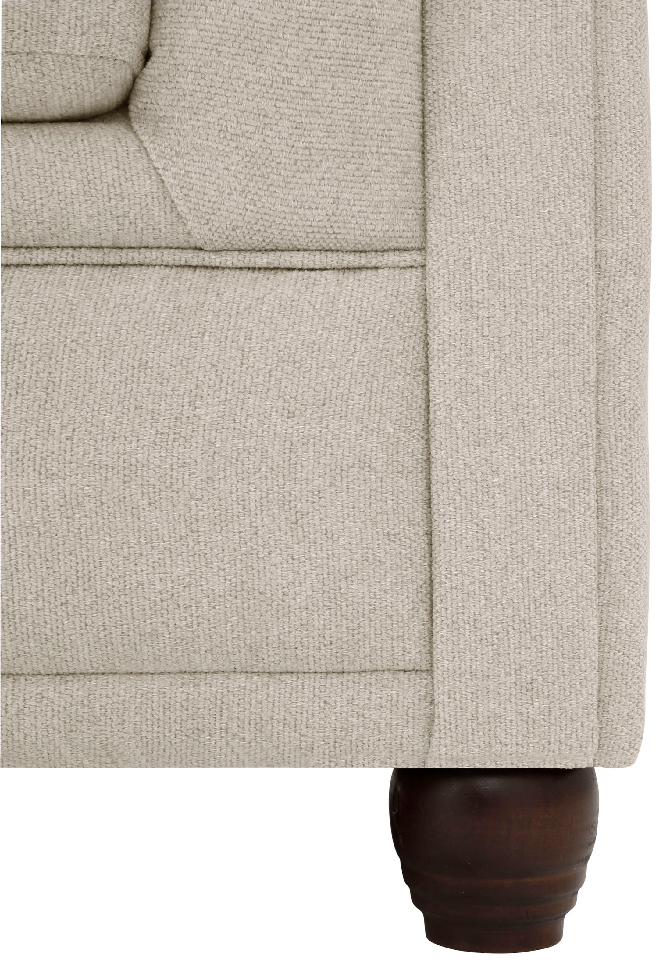 Home affaire Chesterfield-Sofa »New Castle L-Form«, hochwertige Knopfheftung in Chesterfield-Design, B/T/H: 255(171/72)