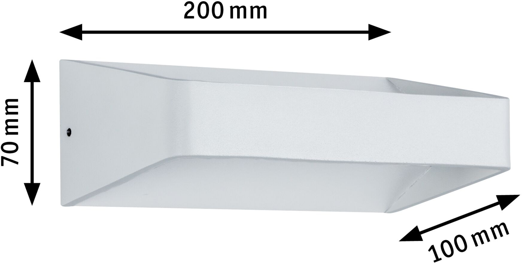 Paulmann Wandleuchte »Bar«, LED fest integriert, 2700 K, 560 lm