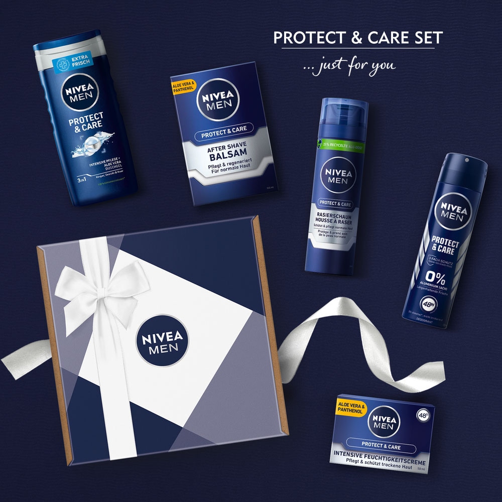 Nivea Men Pflege-Geschenkset »Protect & Care«, (5 tlg.)