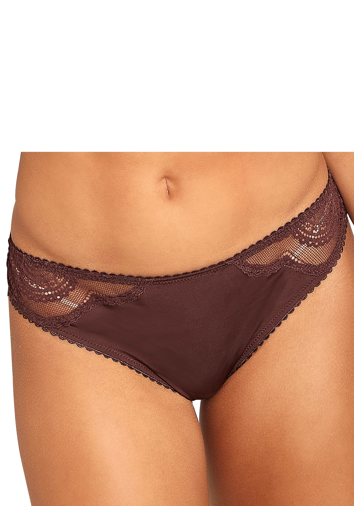 LASCANA Brasilslip, (Packung, 2 St.), mit zarter Spitze