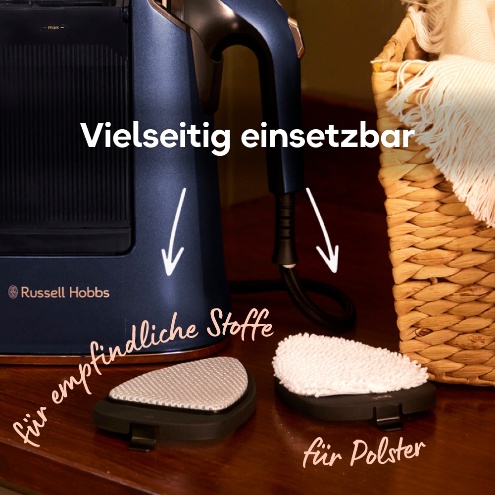 RUSSELL HOBBS Dampfbügeleisen »28550-56, VacuSteam Dampfbürste,« 1400 W 1.400 Watt, 30 g Dampfausstoß, mit Keramik-Bügelsohle, 3 Einstellungen