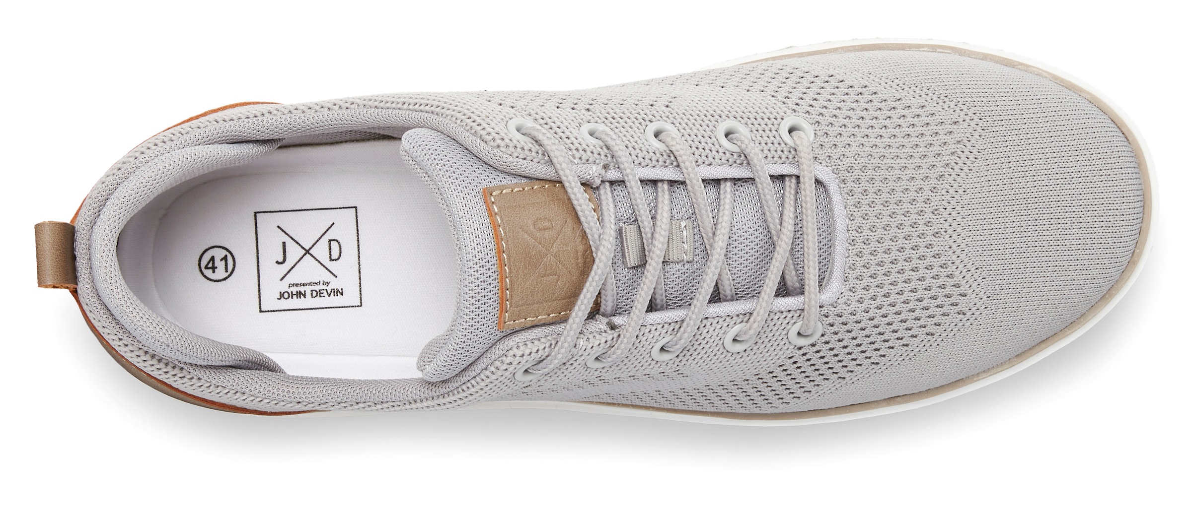 John Devin Sneaker »Schnürschuh«, Mesh-Optik, Freizeitschuh, Halbschuh, Schnürhalbschuh Unisex VEGAN