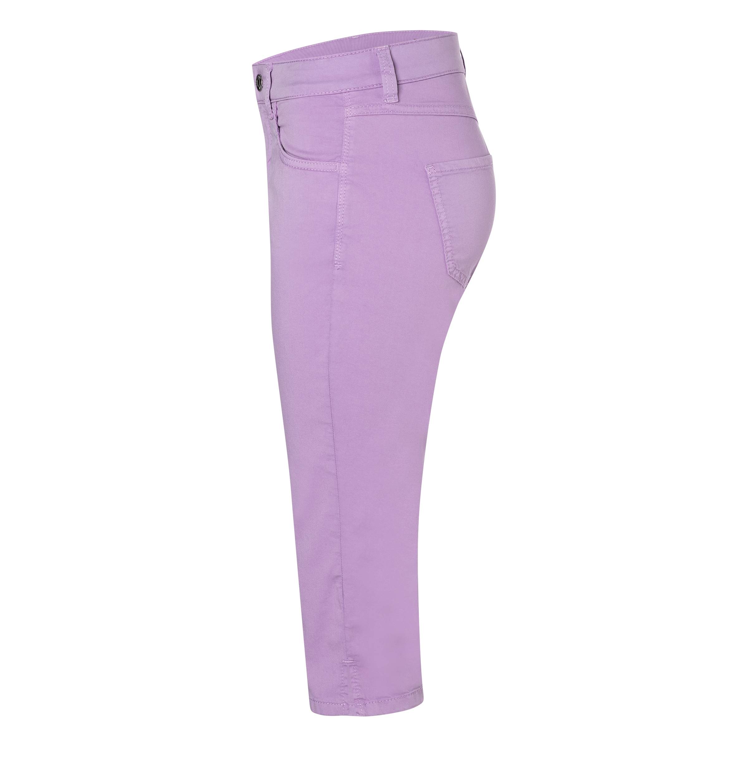 MAC Caprihose »Capri-Summer-Clean«, Sommerhose Kniebedeckend mit kleinem Schlitz am Saum