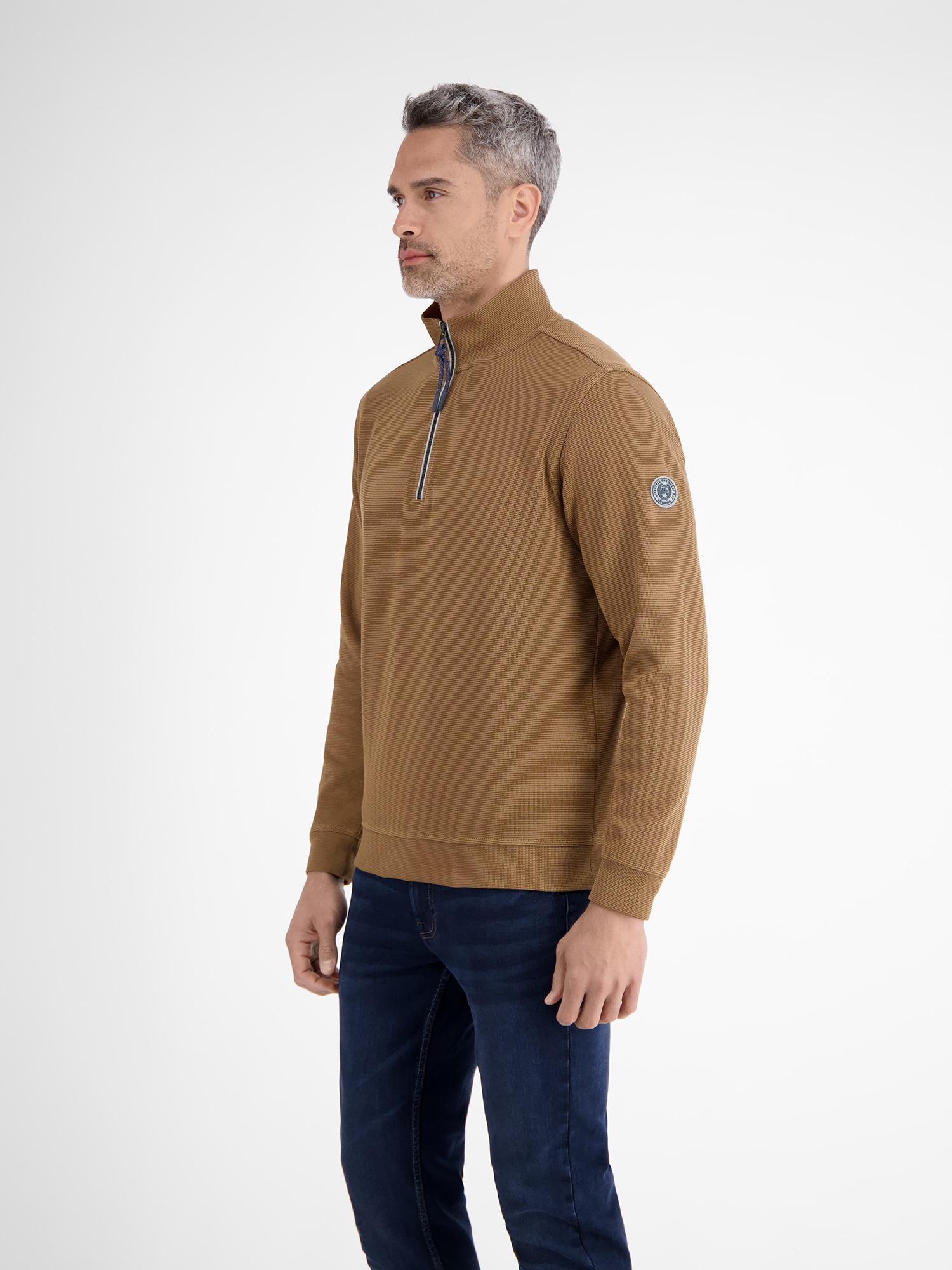 LERROS Sweatshirt »LERROS Unifarbener Sweattroyer für Herren«