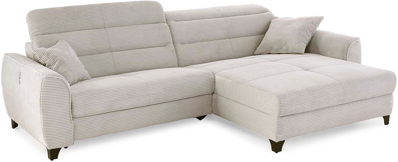 Jockenhöfer Gruppe Ecksofa »Double One L-Form«, mit 2x 120cm breiten, elektromotorischen Relaxfunktionen