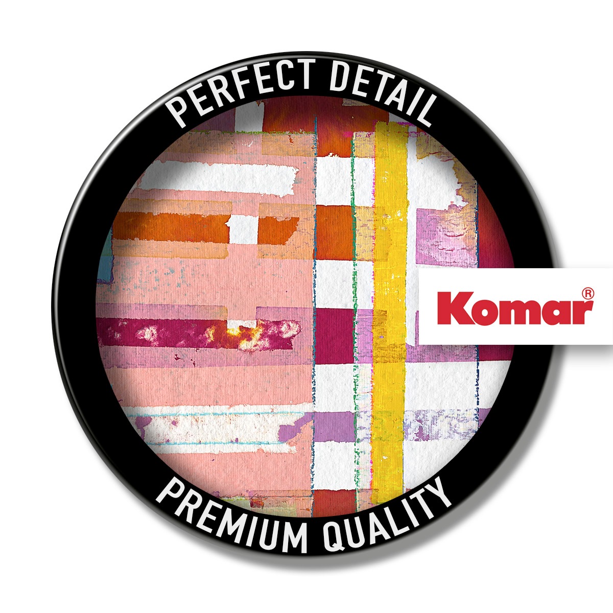 Komar Leinwandbild »Geometric Style - Größe 60 x 90 cm«, Natur, (1 St.), Keilrahmenbild mi Echtholzrahmen