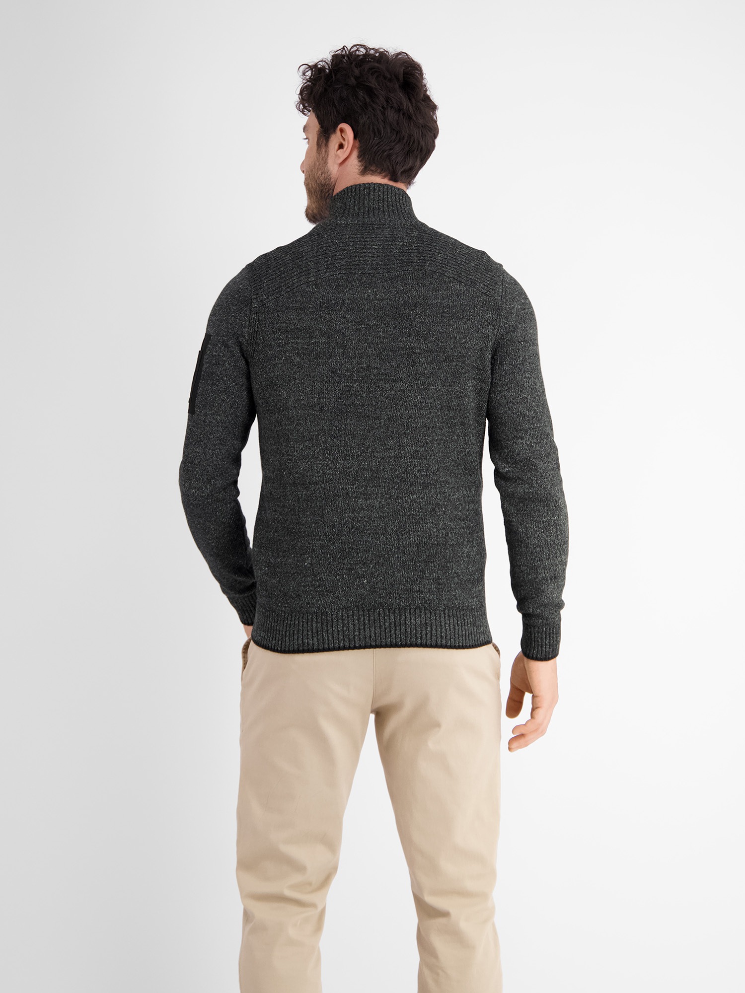 LERROS Strickpullover »LERROS Troyer in lebendiger Strickoptik«
