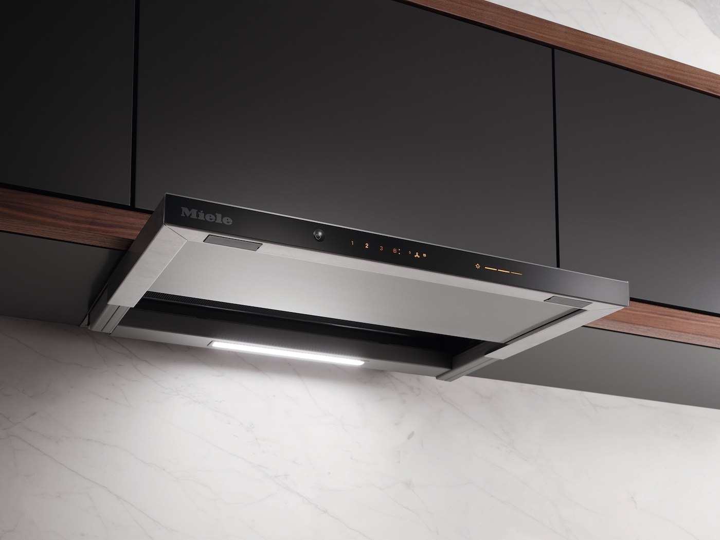 Miele Flachschirmhaube »DAS 4630 Obsidianschwarz«