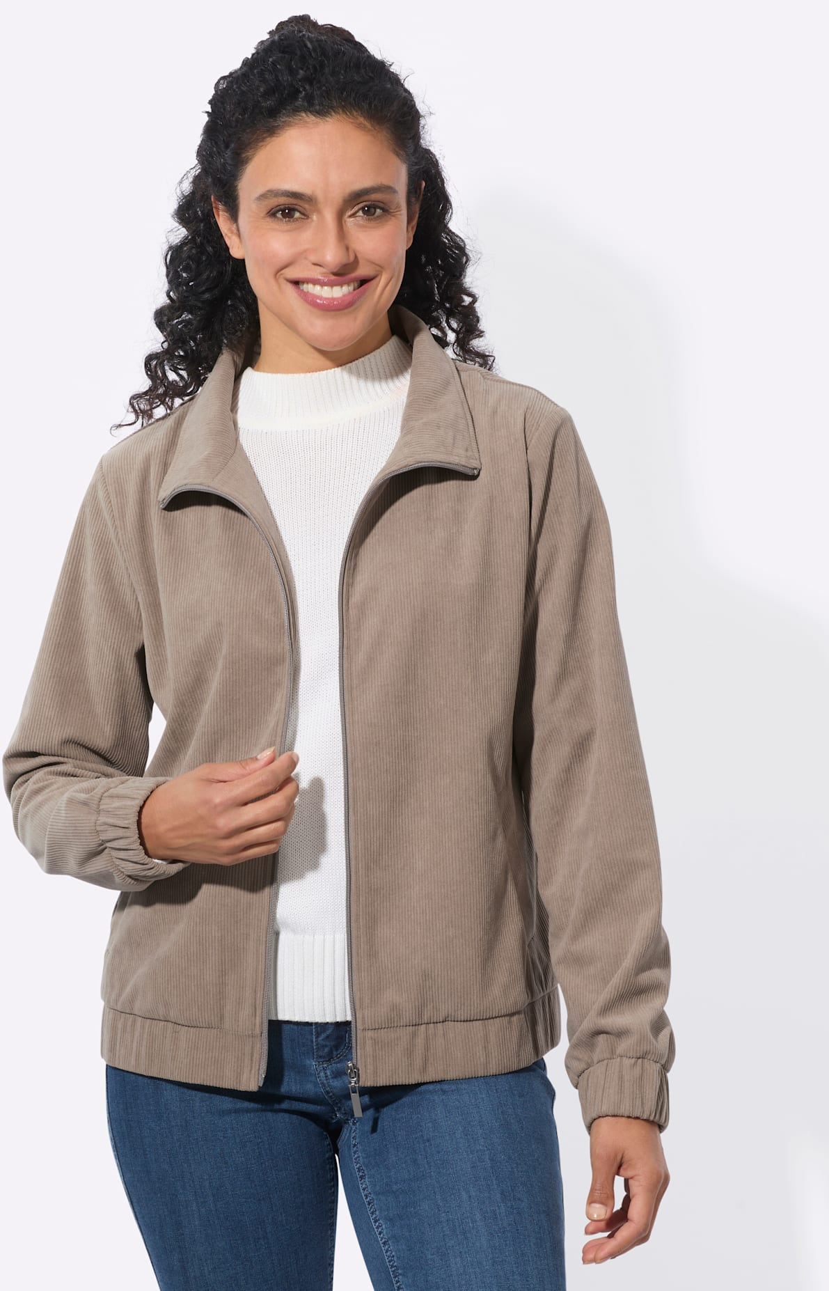 Inspirationen Shirtjacke »Cord-Jacke« 1