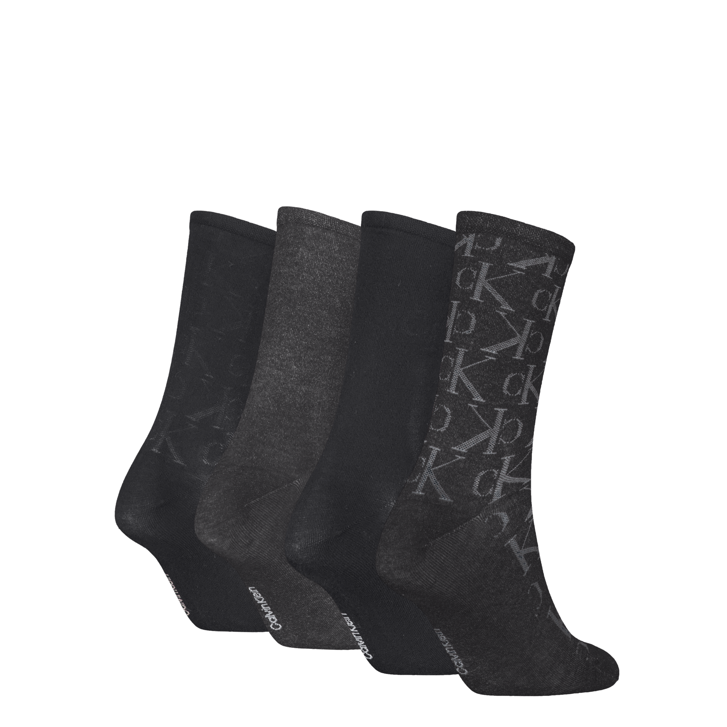 Calvin Klein Jeans Socken »CKJ WOMEN SOCK 4P HOLIDAY PACK AOP«, (4 Paar, 4er Pack), Logo, schmales Bündchen