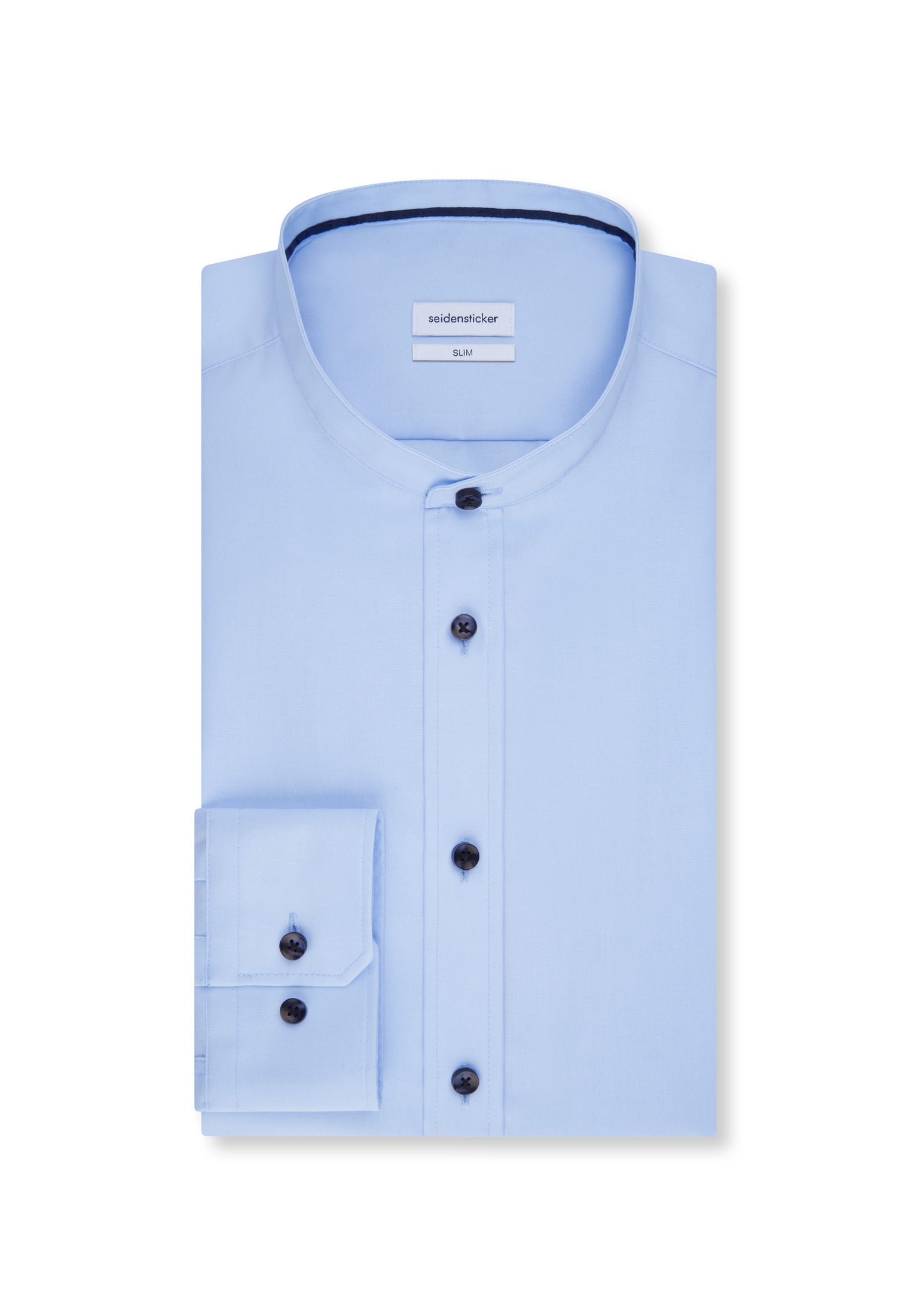 seidensticker Businesshemd »Schwarze Rose« Slim 1/1 Stehkragen Uni