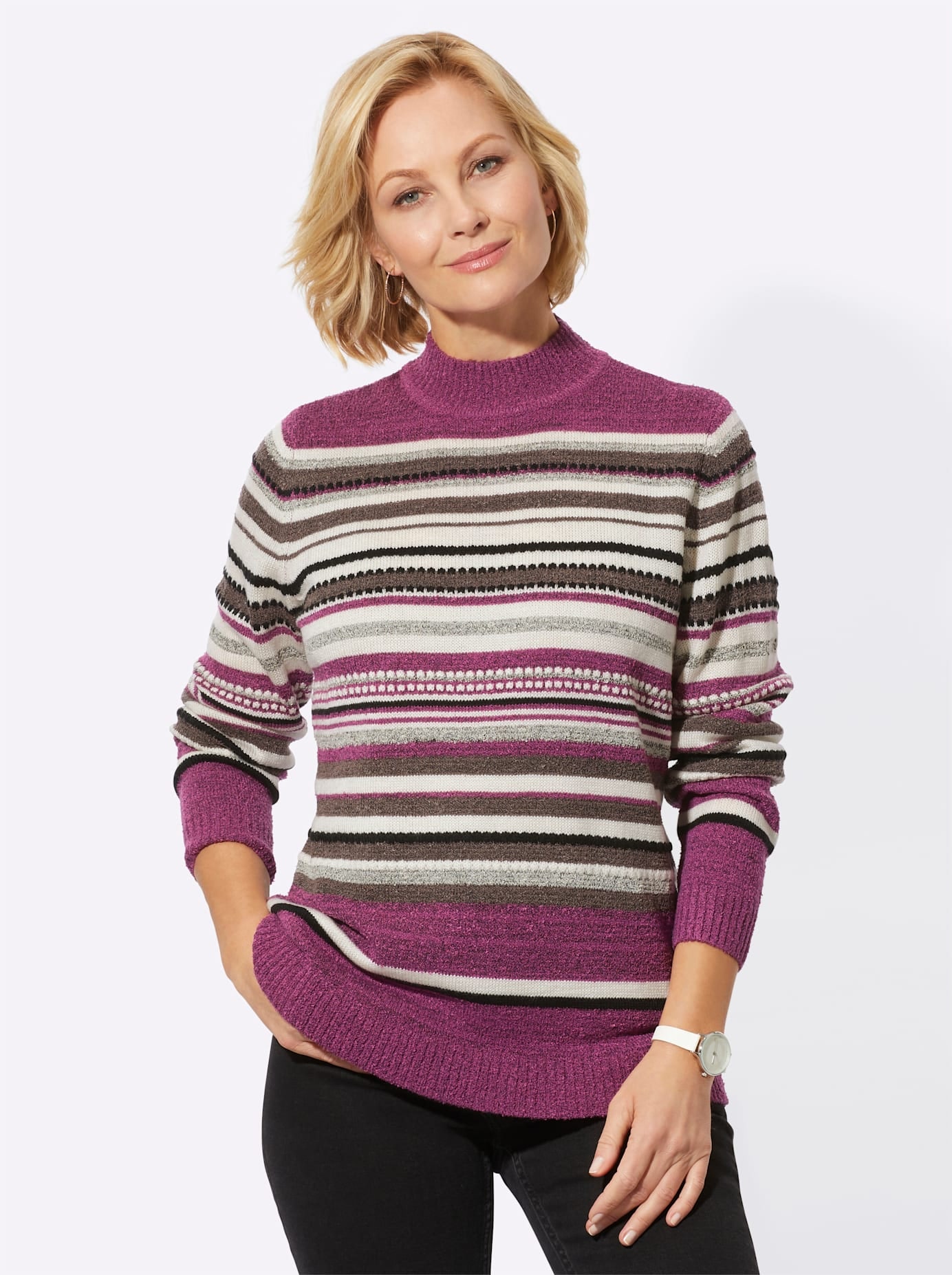 Classic Basics Stehkragenpullover »Pullover«