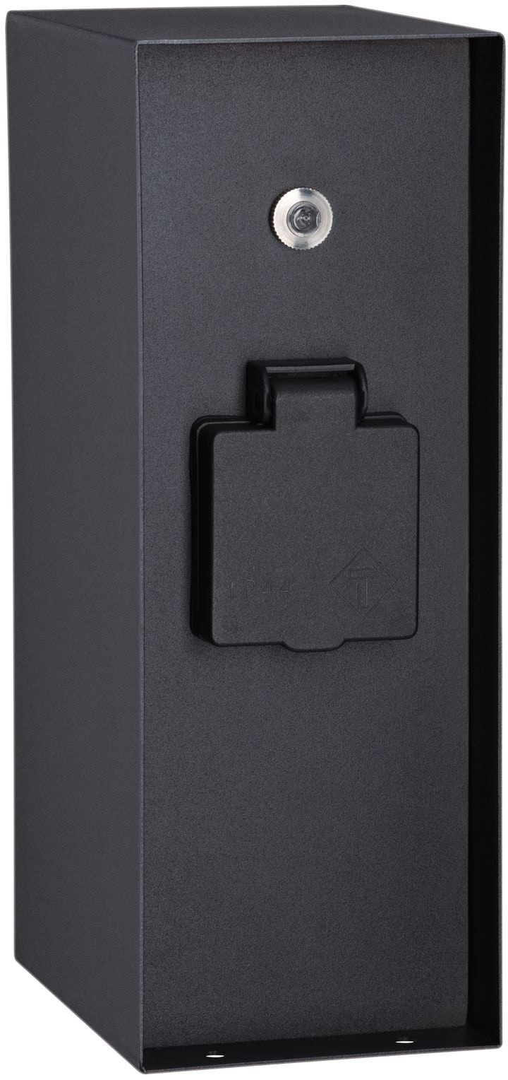 Paulmann Stromverteiler »Outdoor Steckdosensäule Rio« 1 Stk. tlg. eckig, 3-fach, mit Dämmerungsschalter, IP44