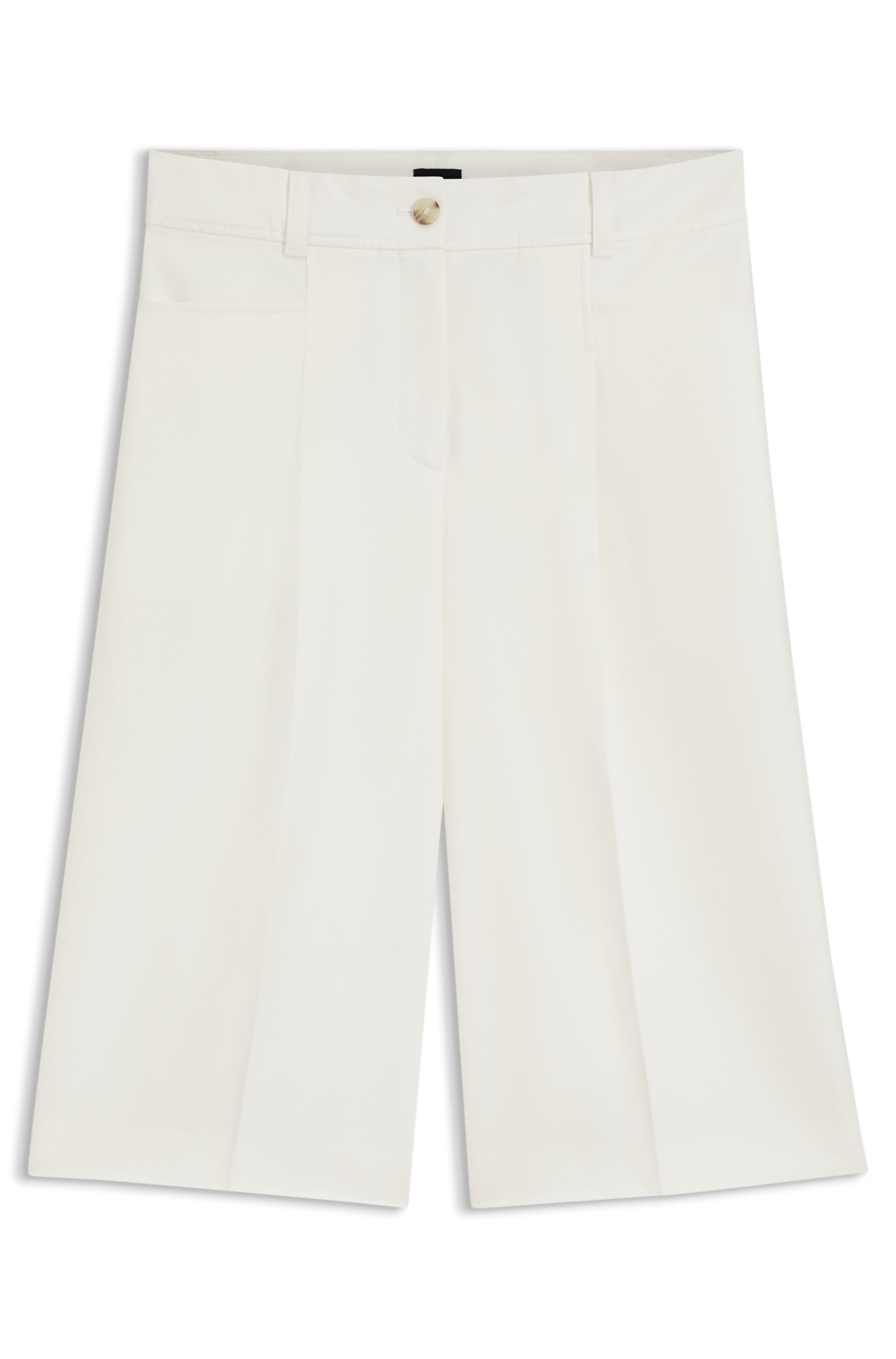 BOSS ORANGE Bermudas »Talarina Premium Damenmode«  aus softem Baumwoll-Leinen-Mix