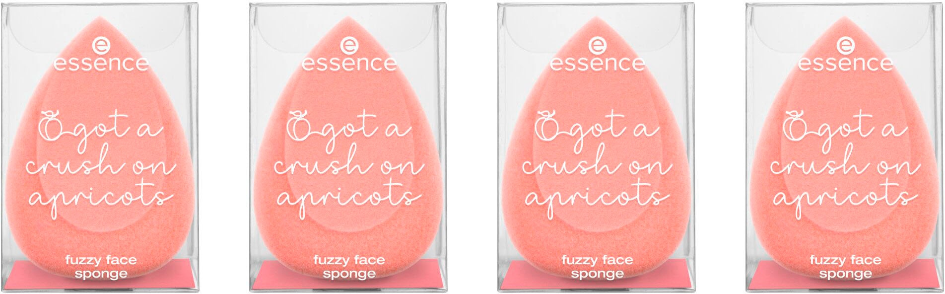 Make-up Schwamm »got a crush on apricots fuzzy face sponge«, (Set, 4 tlg.)