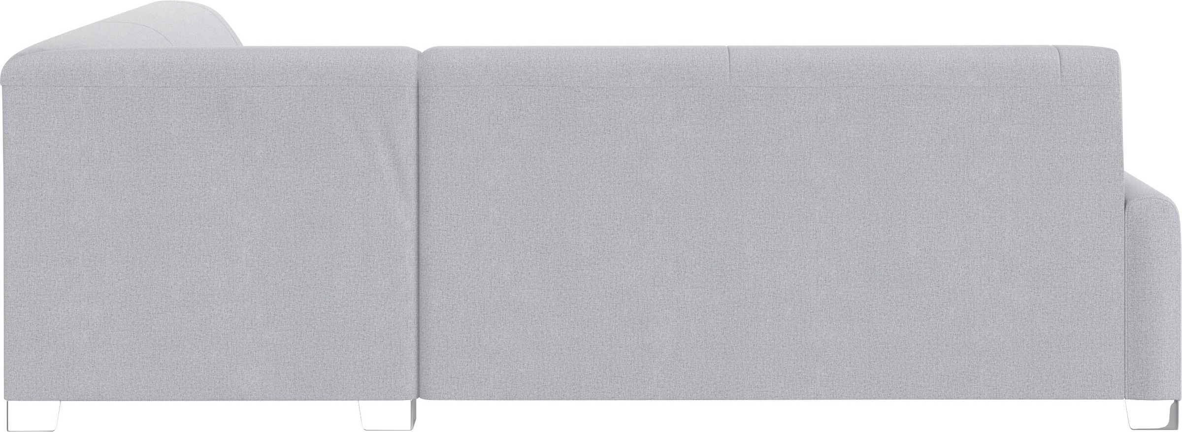 DOMO collection Ecksofa »Anzio in kubischer Formensprache, flache Armlehnen, L-Form«, Wahlweise mit Bettfunktion und Federkern für hohen Sitzkomfort