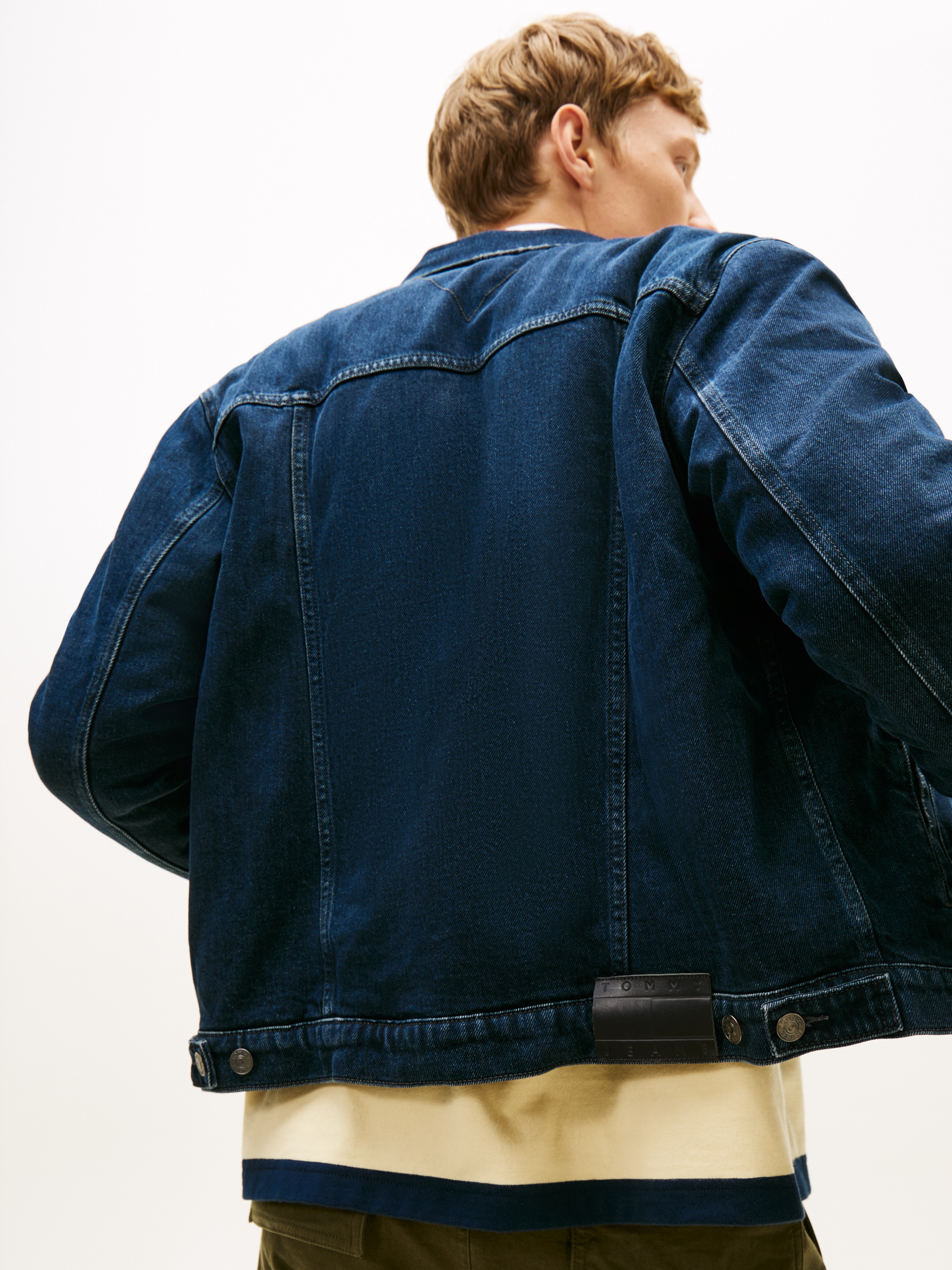 Tommy Jeans Jeansjacke »RYAN RGLR TEDDY TRCKR EXT« Freizeitjacke, Übergangsjacke