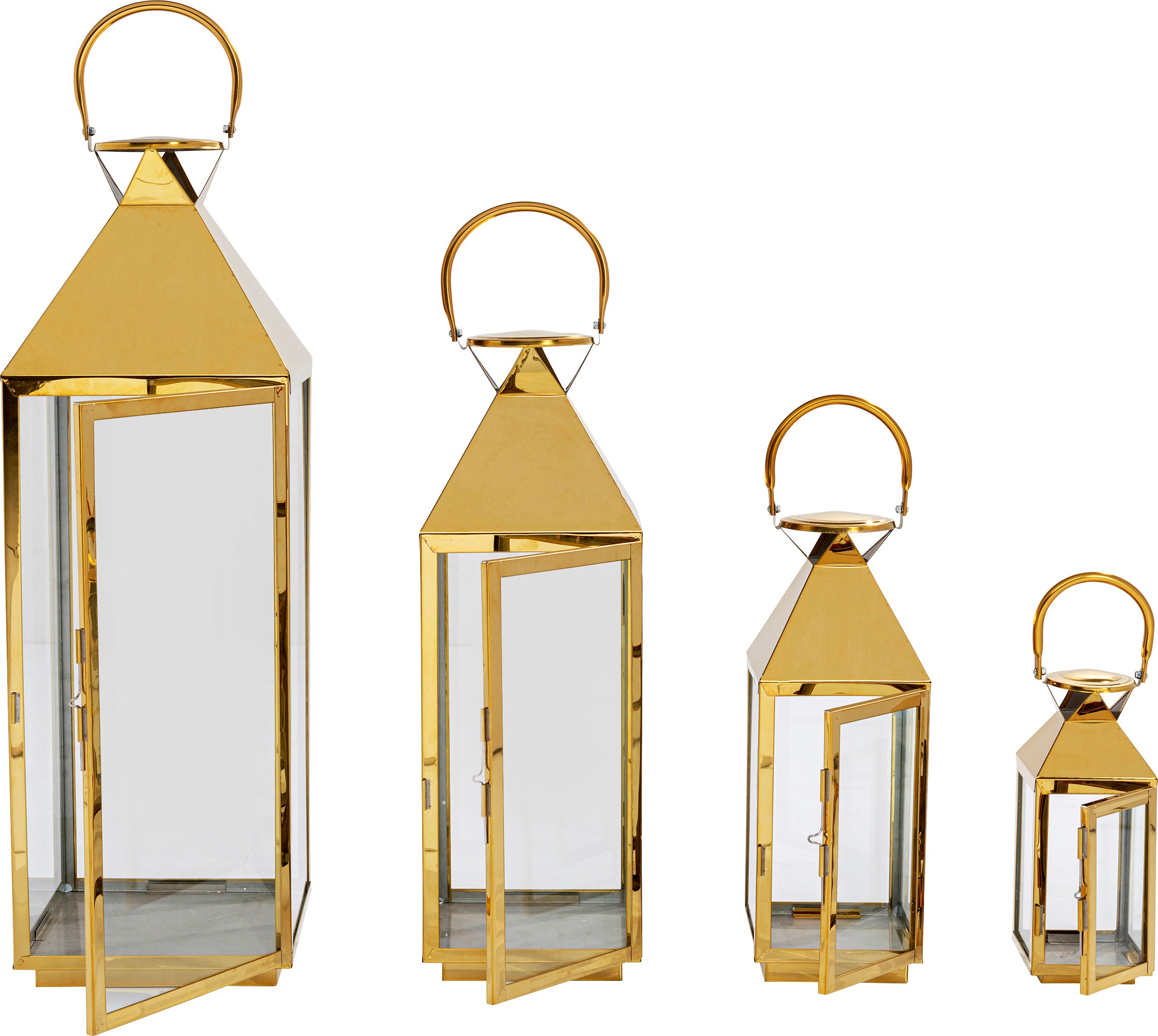 Kare Design Kerzenlaterne »Laterne Giardino« gold- oder silberfarben