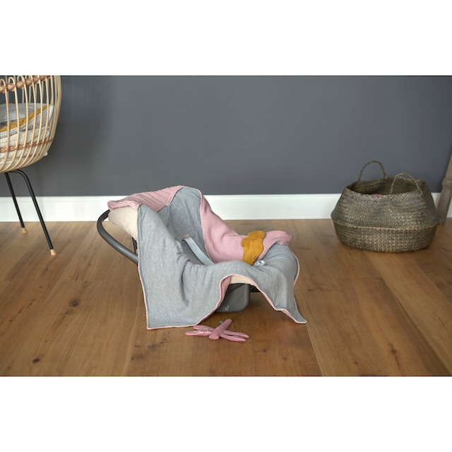 LÄSSIG Einschlagdecke »Einschlagdecke für Babyschale, dusty pink«, GOTS made  with organic materials, zertifiziert durch BCS 27262 online kaufen
