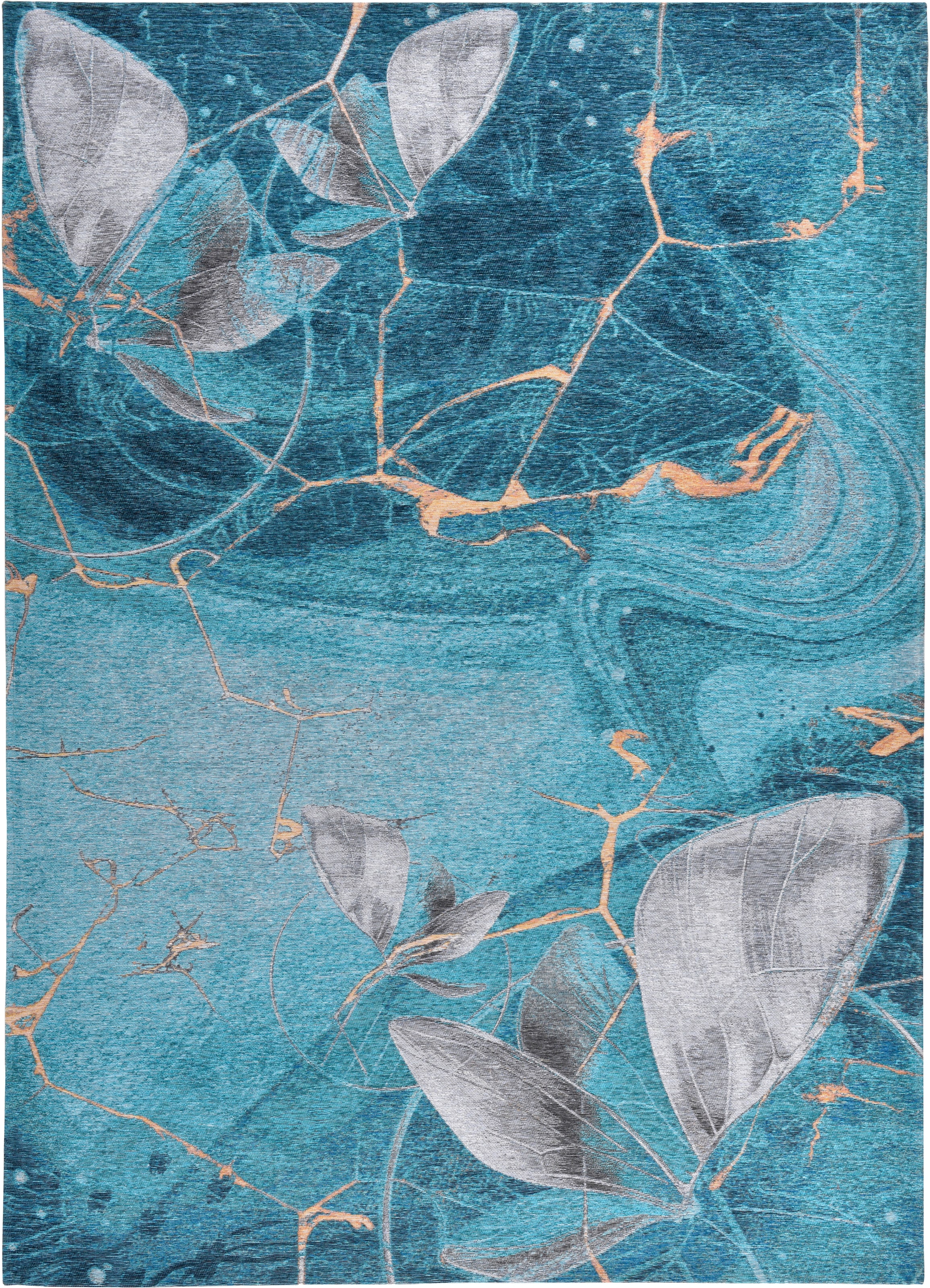 Gino Falcone Teppich »Cosima-110« rechteckig 3 mm Höhe flachgeweber Jaquard-Teppich, mit Chenillegarn, modernes Design