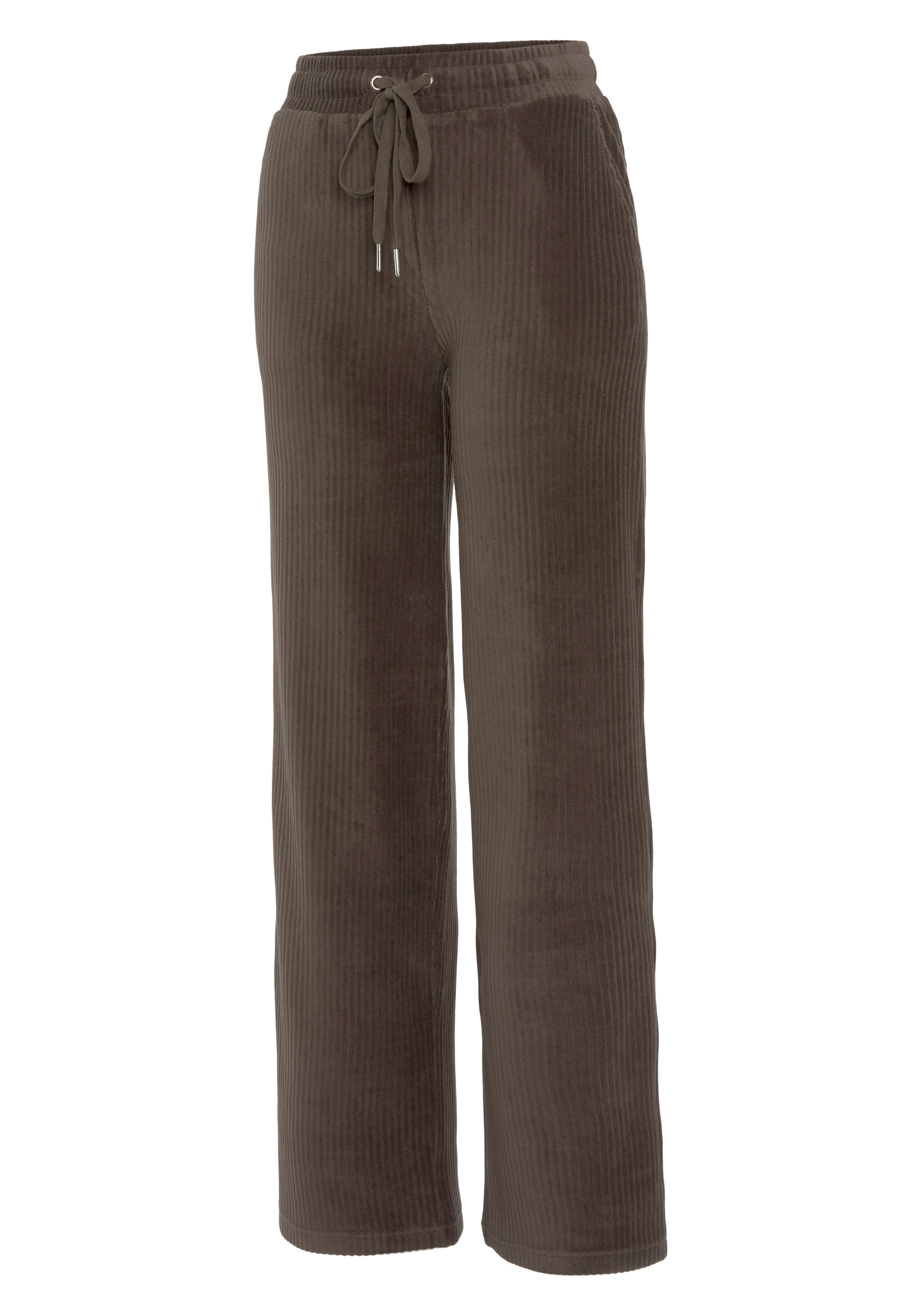 Vivance Homewearhose, mit breiter elastischen Cord Struktur, Loungewear