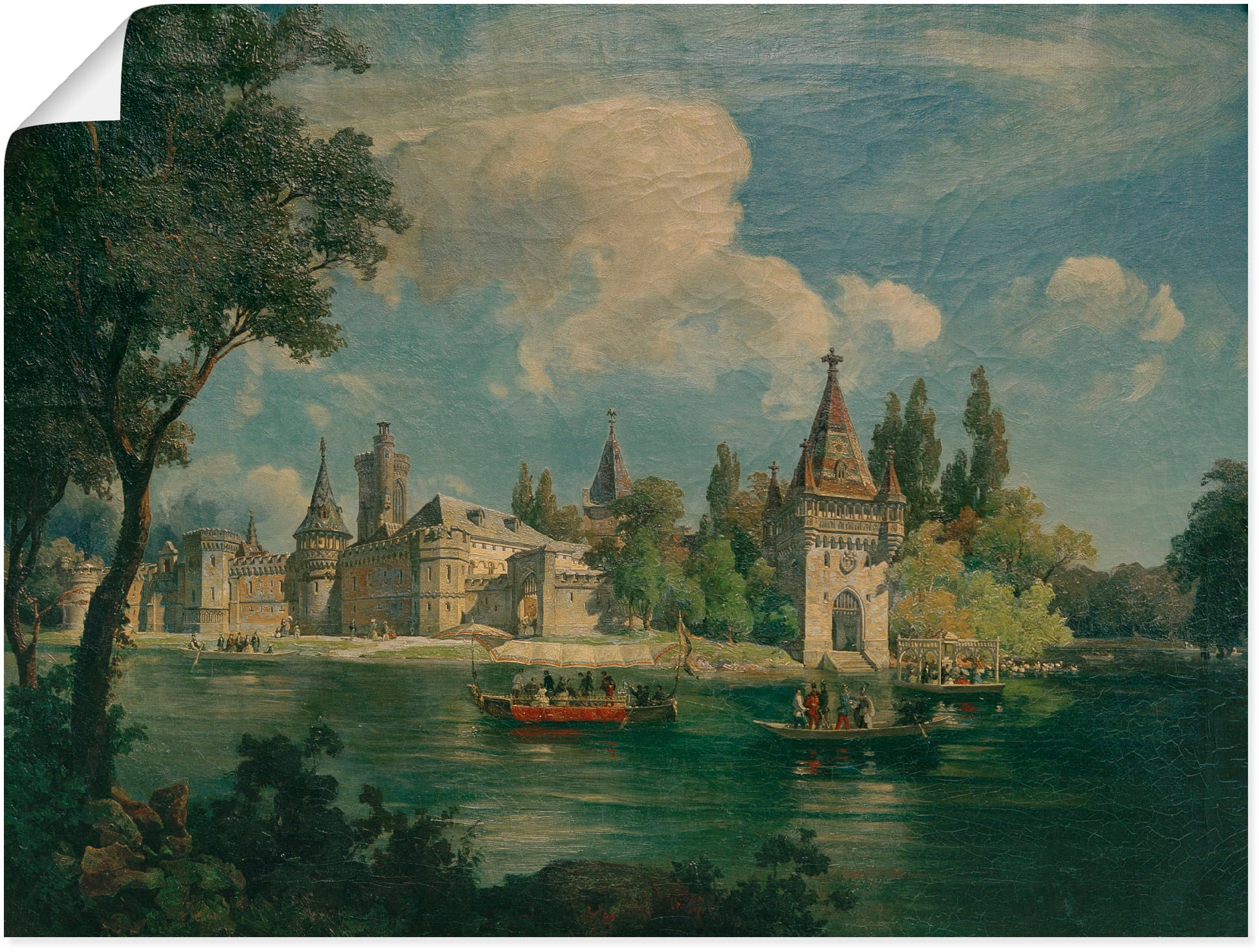 Kunstdruck »Schloss Laxenburg«, Gebäude, (1 St.), als Alubild, Leinwandbild,...