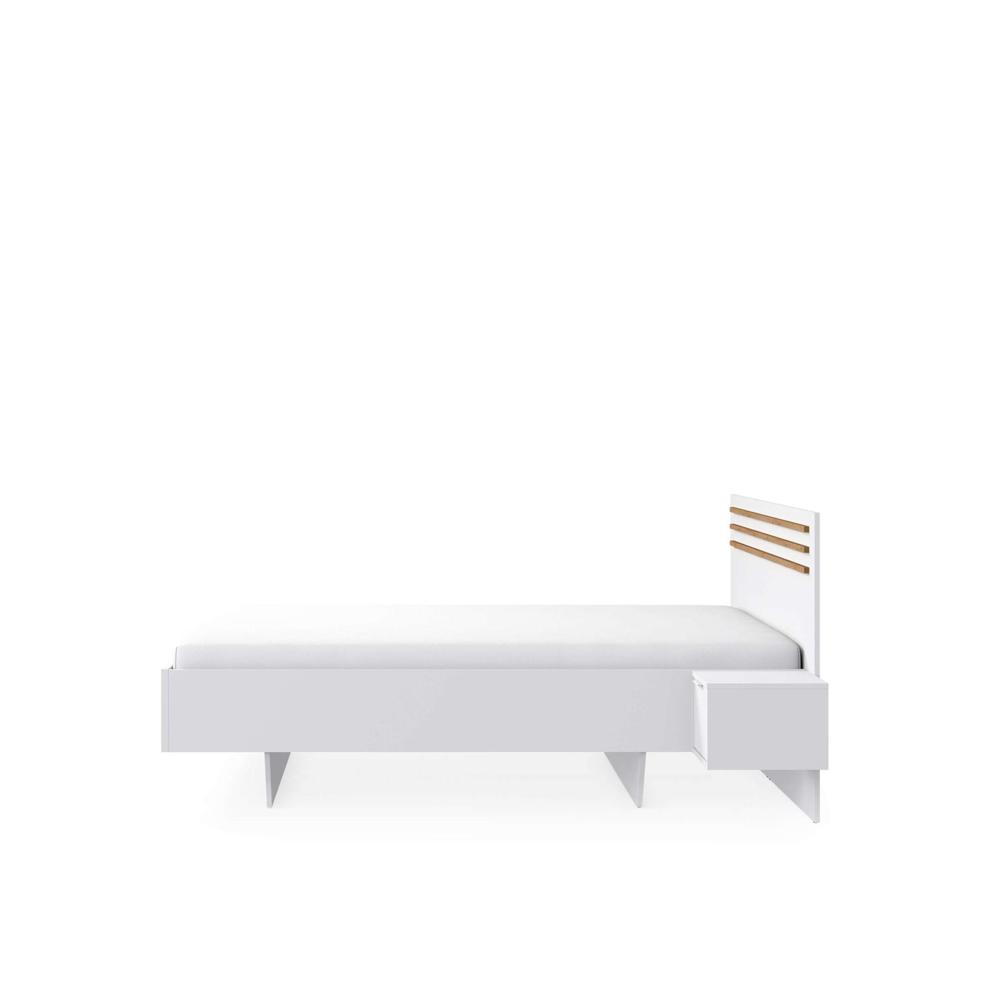 INOSIGN Bett »Bettgestell Calera mit zwei Nachttischen (Schlaffläche 180x200 cm)«, (Set, Bett mit 2 Nakos und 2 Schubladen), Bettgestell, mit Schubladen, BxTxH 265x204x96 cm