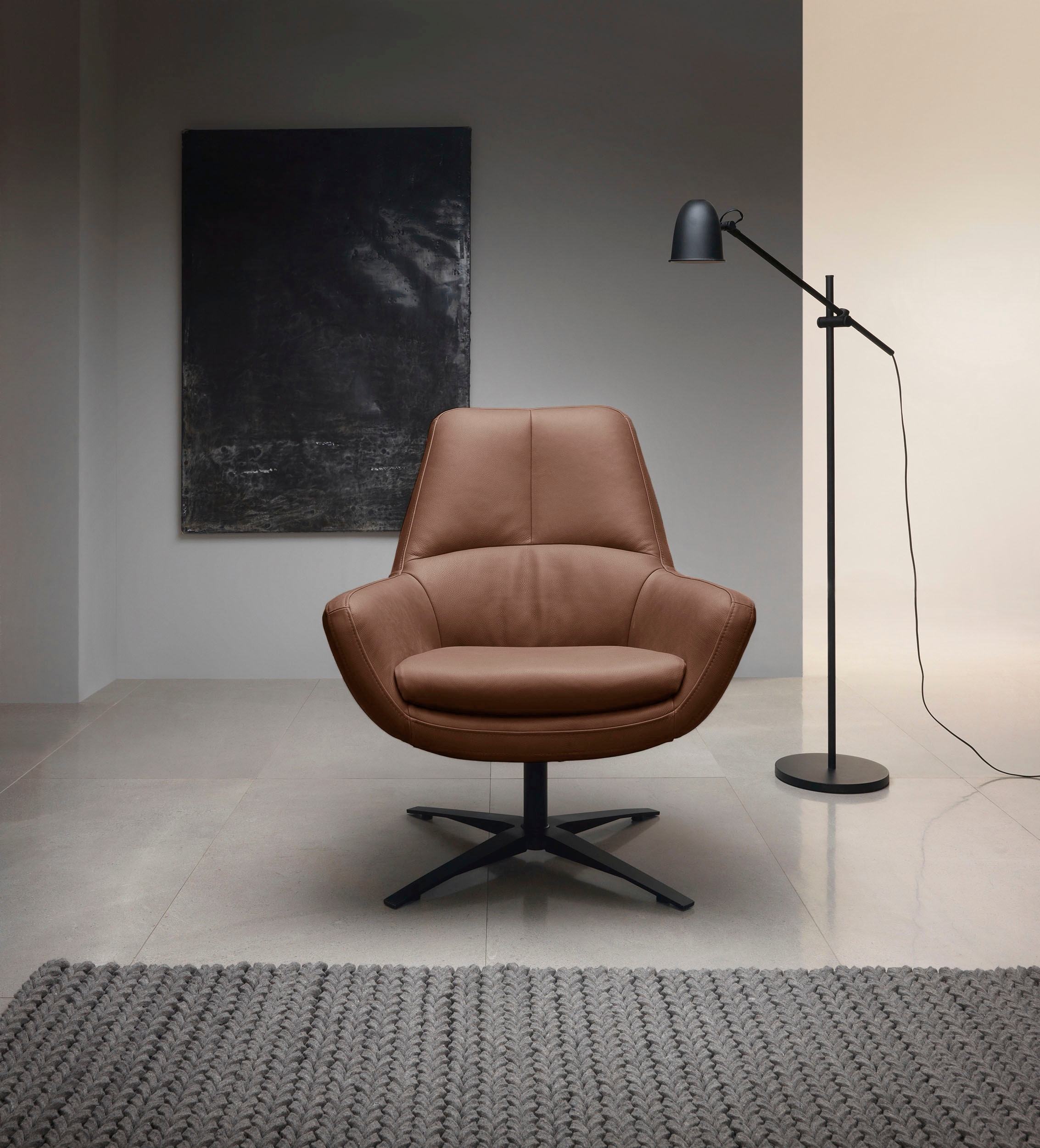 Drehsessel »Be Organic Standard Back, Loungesessel«, in elegantem Design mit Drehfunktion