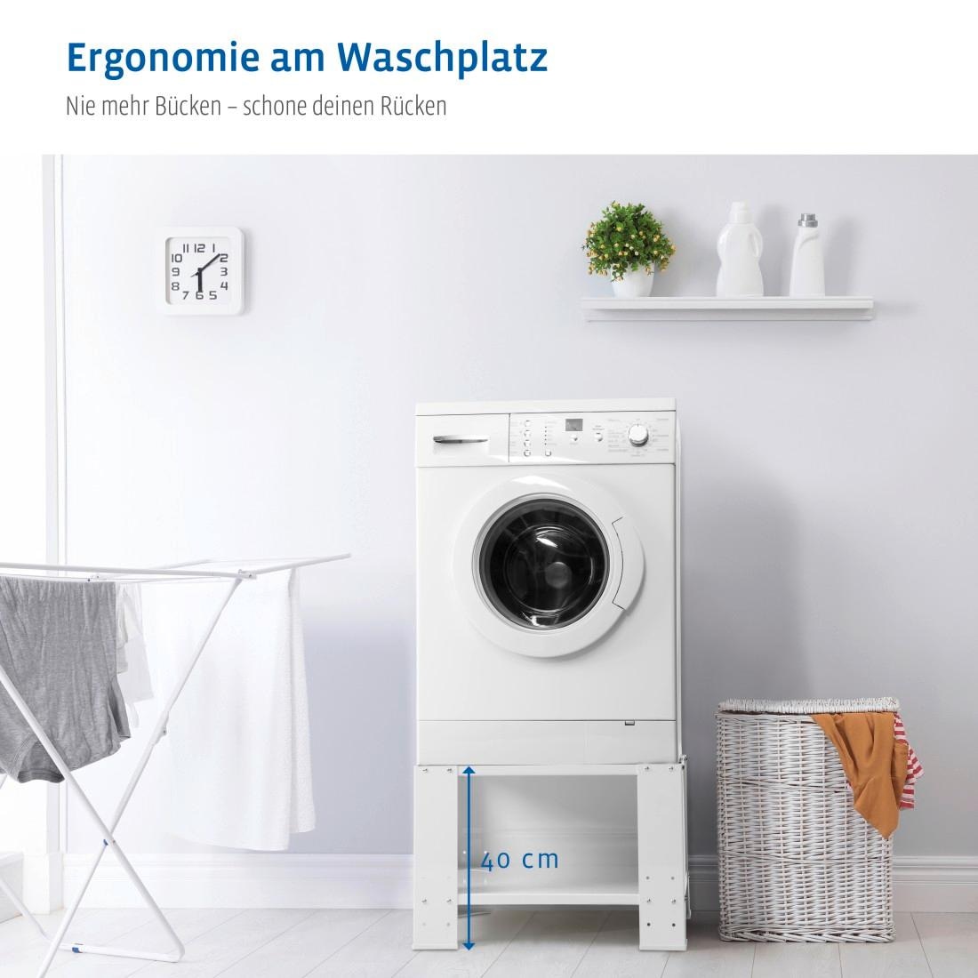 Xavax Unterbausockel »Sockel Untergestell 60 x 60 x 40cm Waschmaschine Trockner«, Hausgerätesockel verstellbar