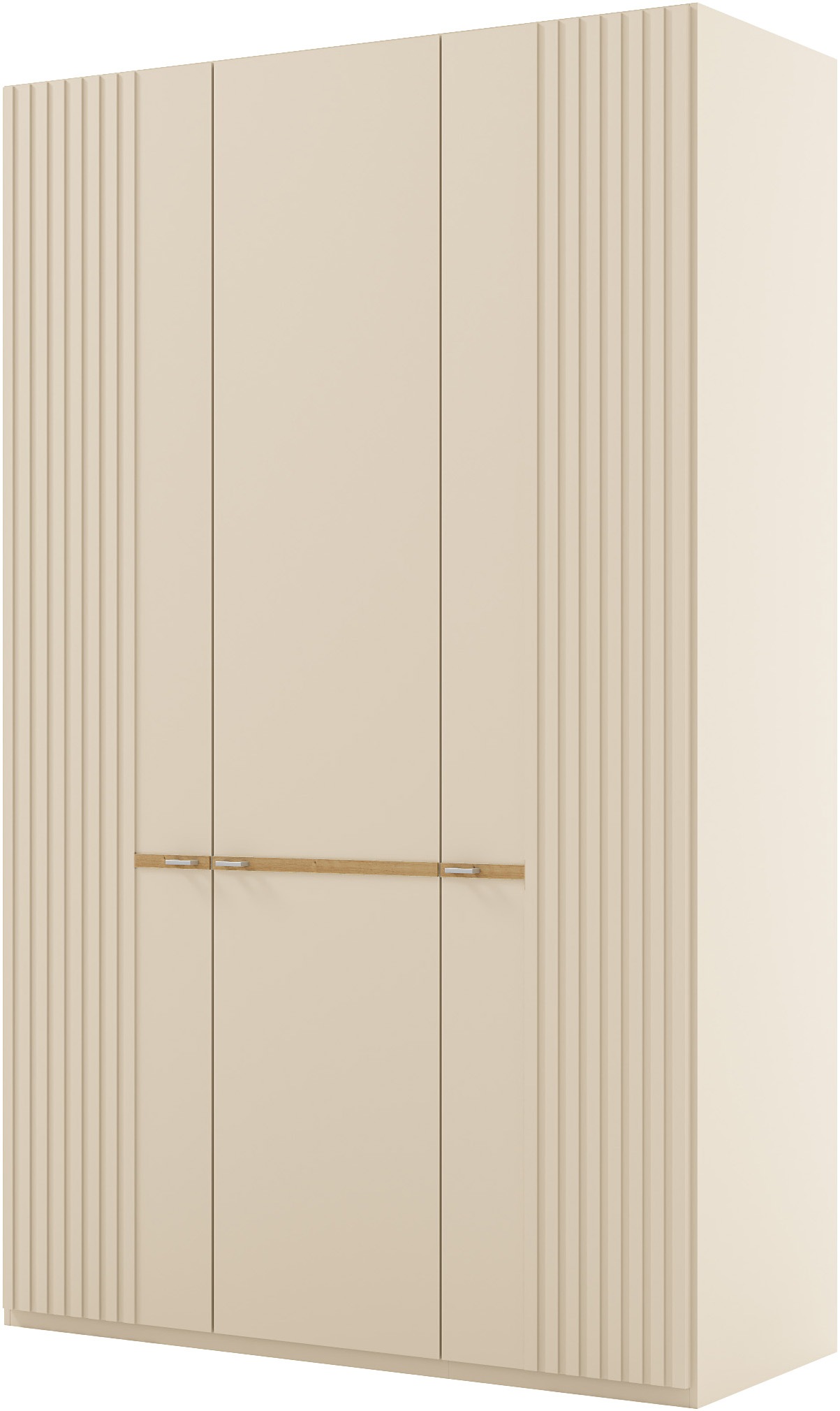 Musterring Drehtürenschrank »Isabelle« Lamellen in Korpusfarbe, Griffe in silber, versch. Größen und Farben