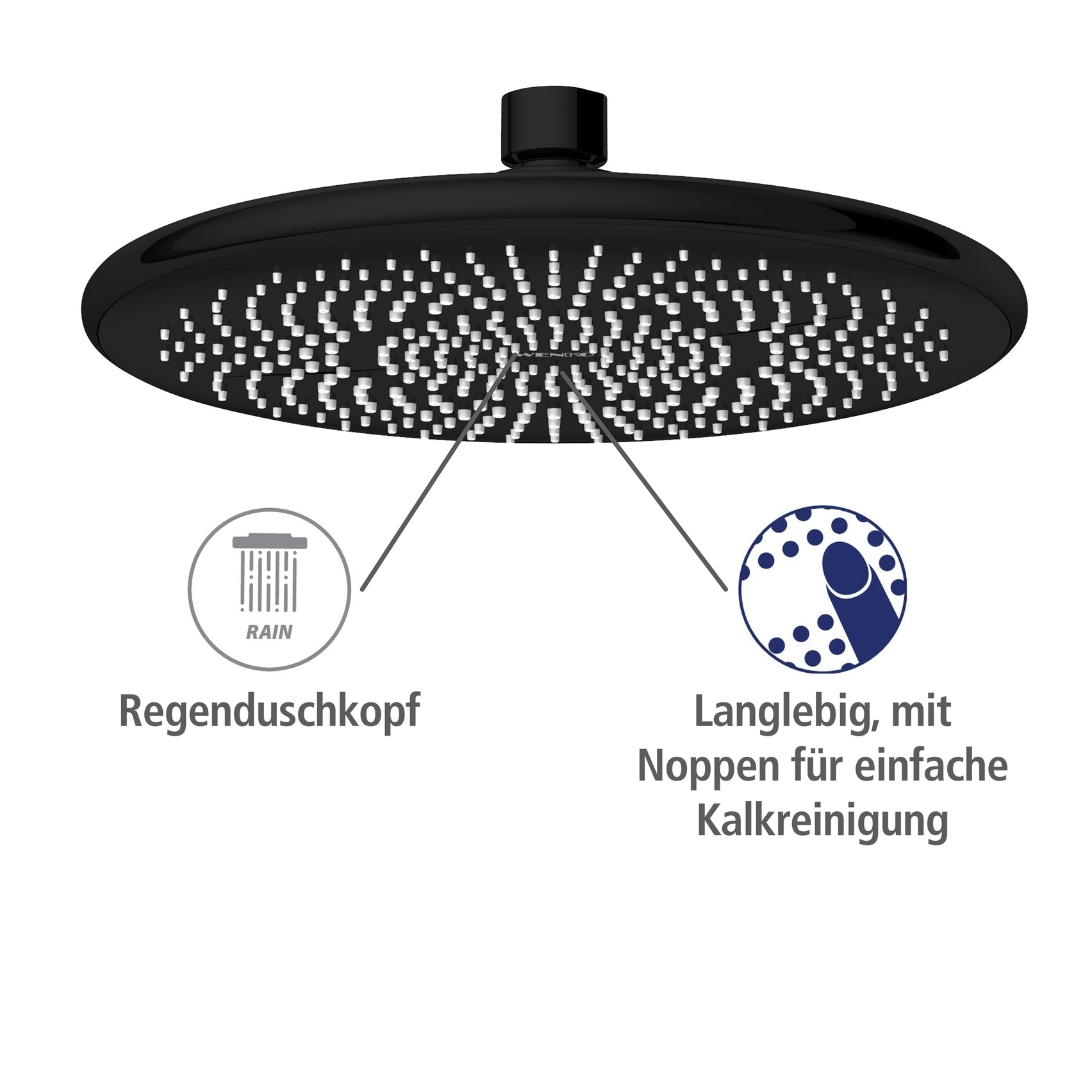 WENKO Regenduschkopf »Watersaving« Ø 22,5 cm