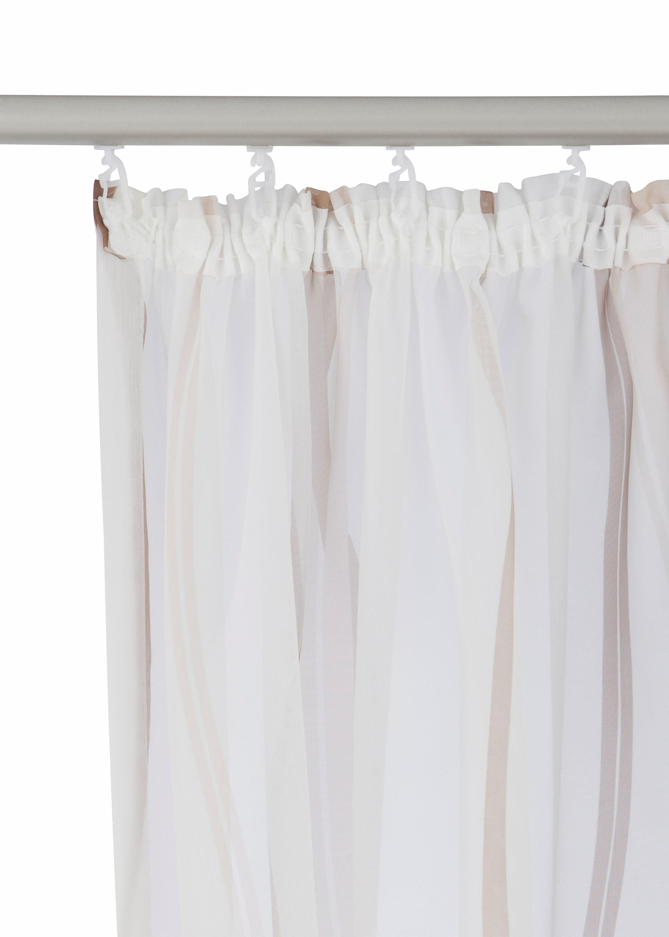 OTTO home Gardine »Dimona« Kräuselband 2 Stk. tlg. 2er-Set, Bestseller, Polyester, Wellen