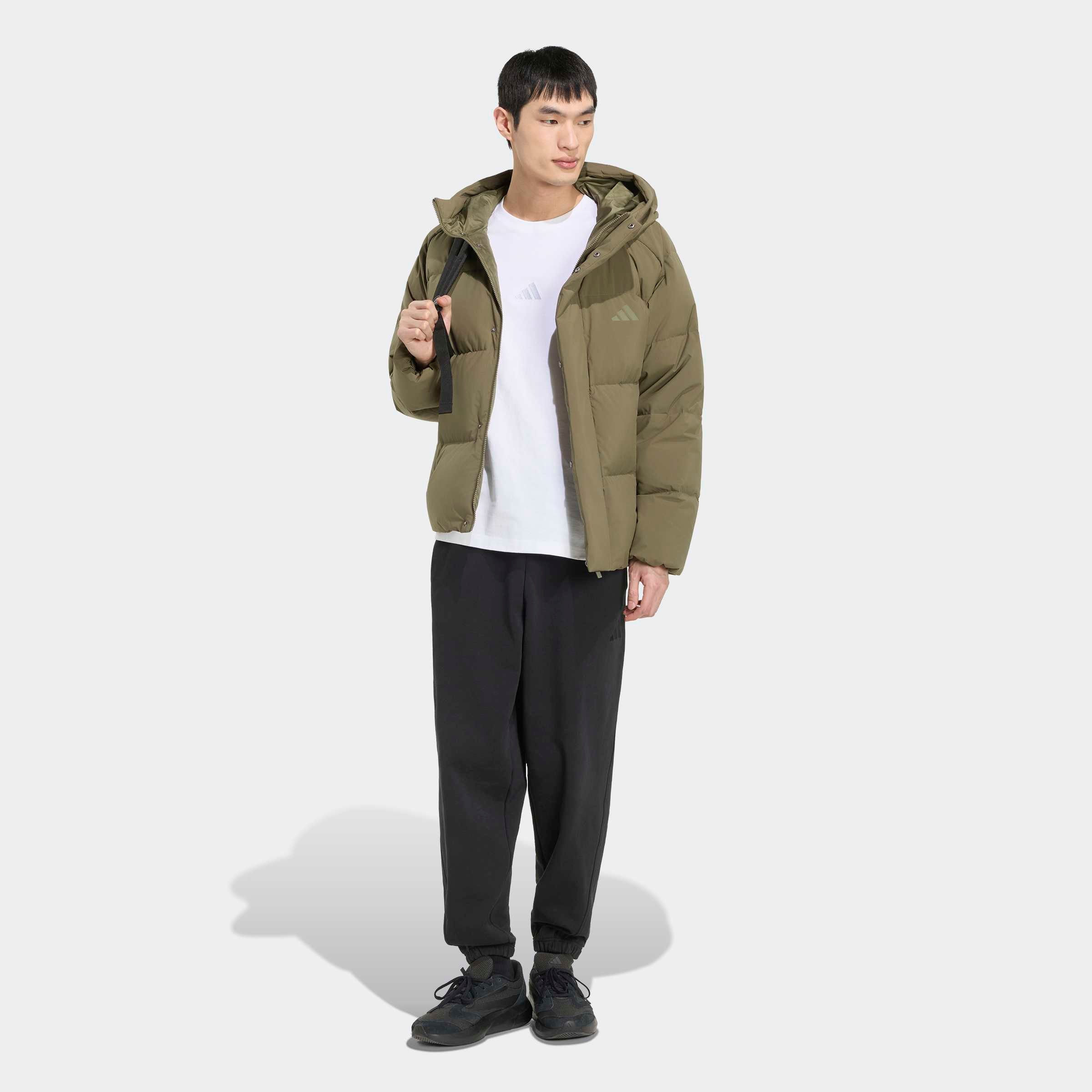 adidas Sportswear Outdoorjacke »HELIONIC PUFFER KAPUZE«