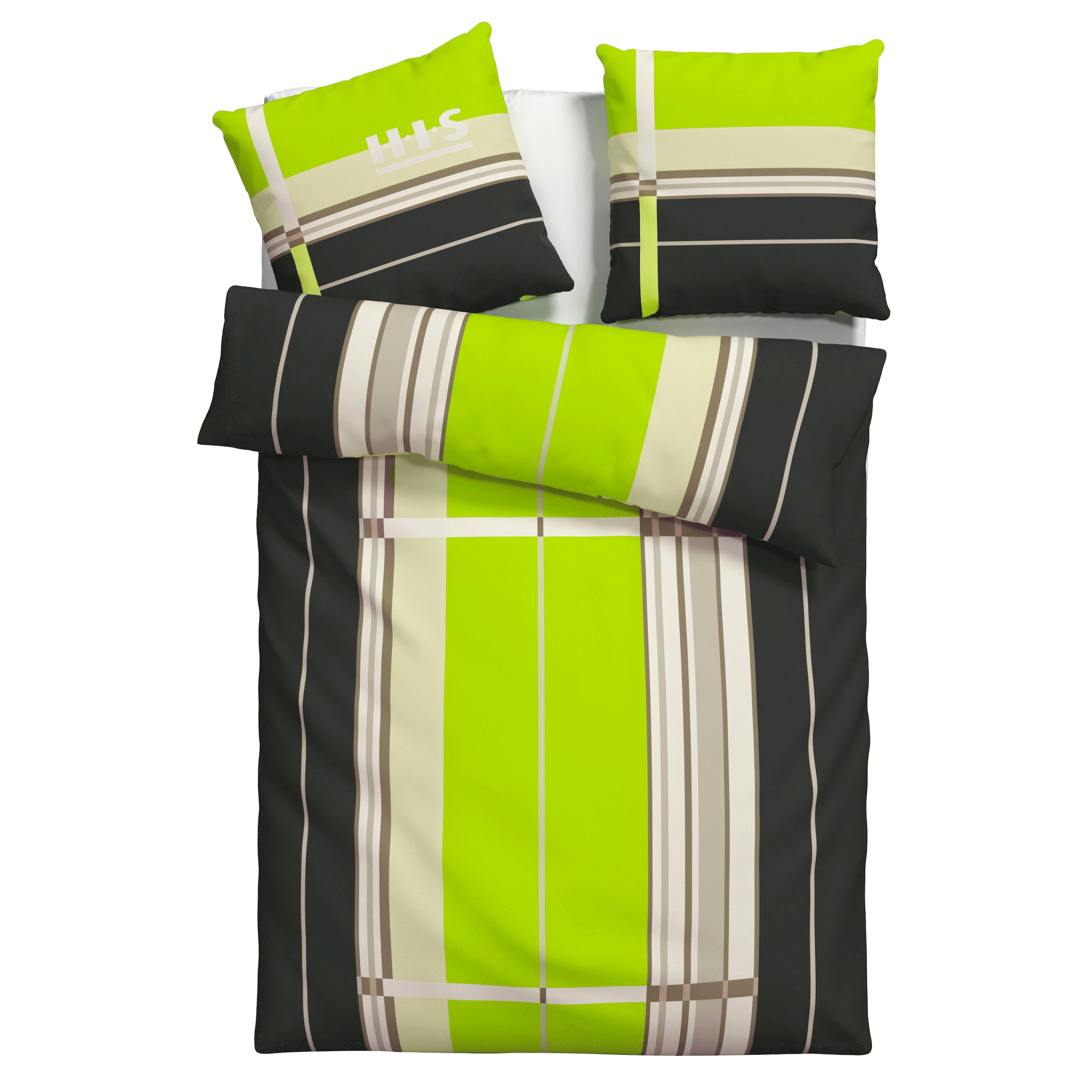 H.I.S Bettwäsche »Golfi in Gr. 135x200 oder 155x220 cm«, (2 tlg.),  Bettwäsche aus Baumwolle, sportliche Bettwäsche mit Streifen online kaufen