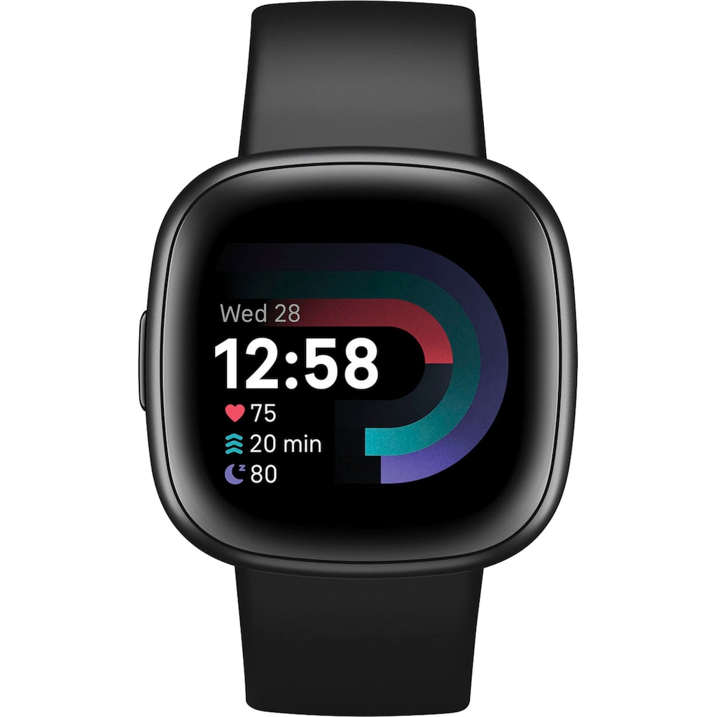 fitbit by Google Smartwatch »Versa 4 Fitness-Smartwatch«, (FitbitOS5 inkl. 6 Monate Fitbit Premium Mitgliedschaft)