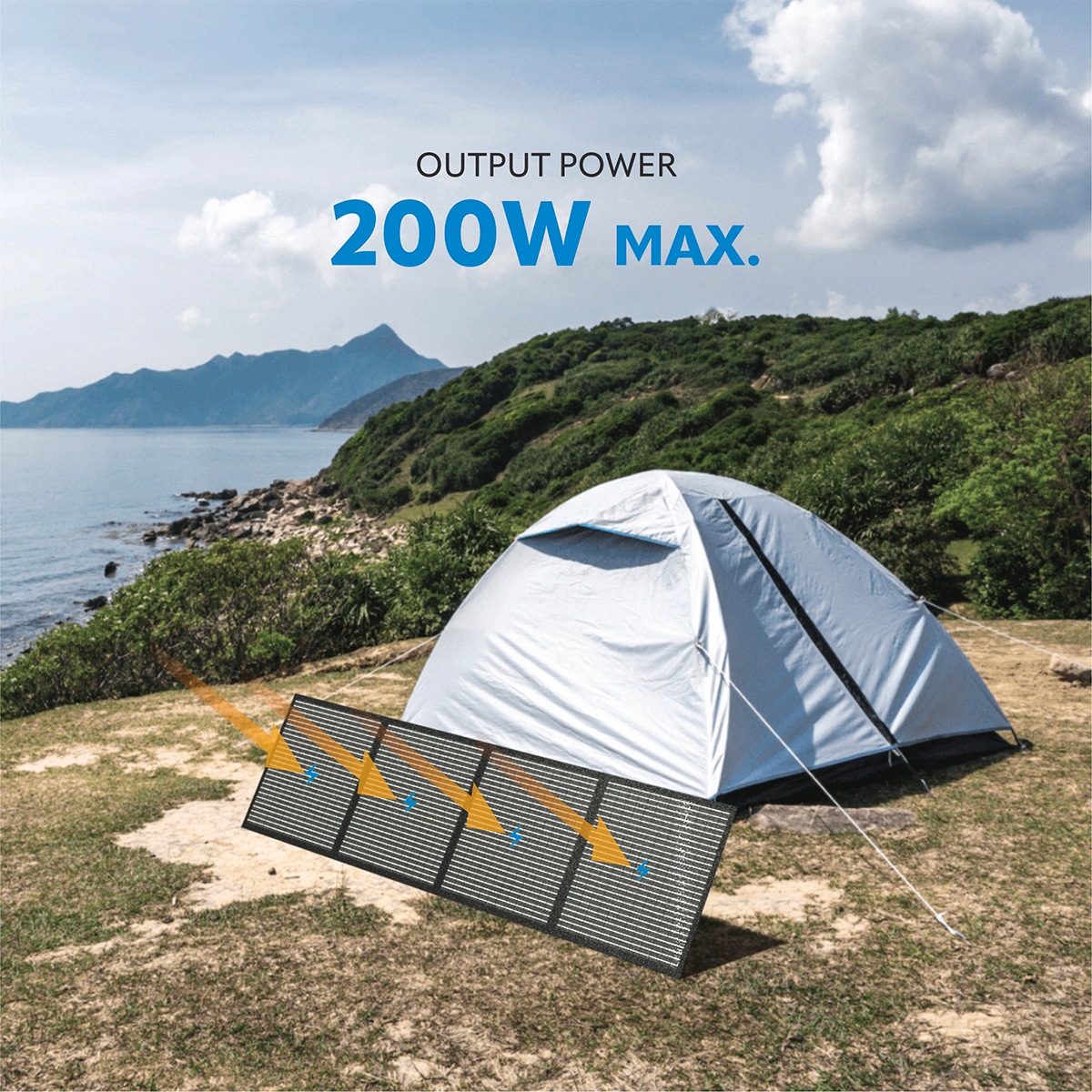 Vinnic Solarladegerät »SOCOMPA MAX Foldable Solar Panel 200W MPPT«