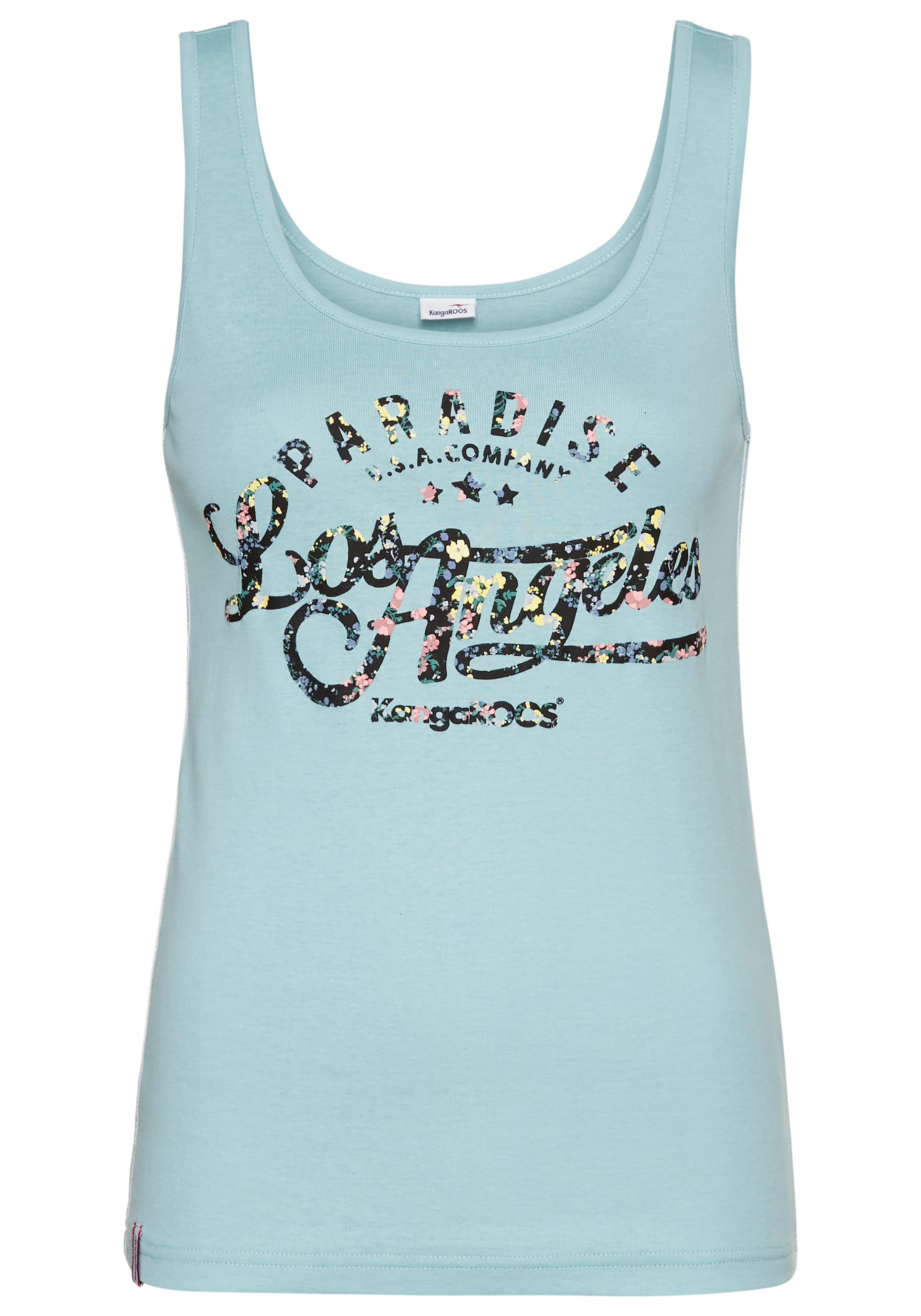 KangaROOS Tanktop, mit blumigem Puff-Print