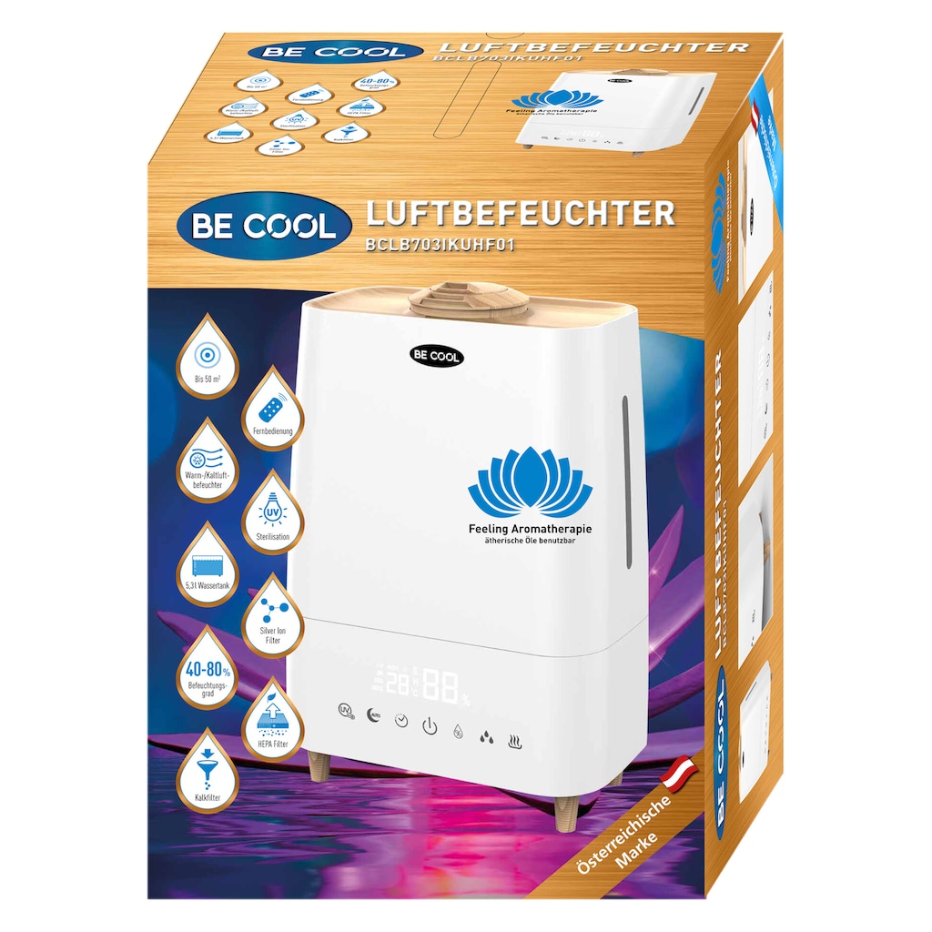 be cool Luftbefeuchter »BCLB703IKUHF01«, 5,3 l Wassertank