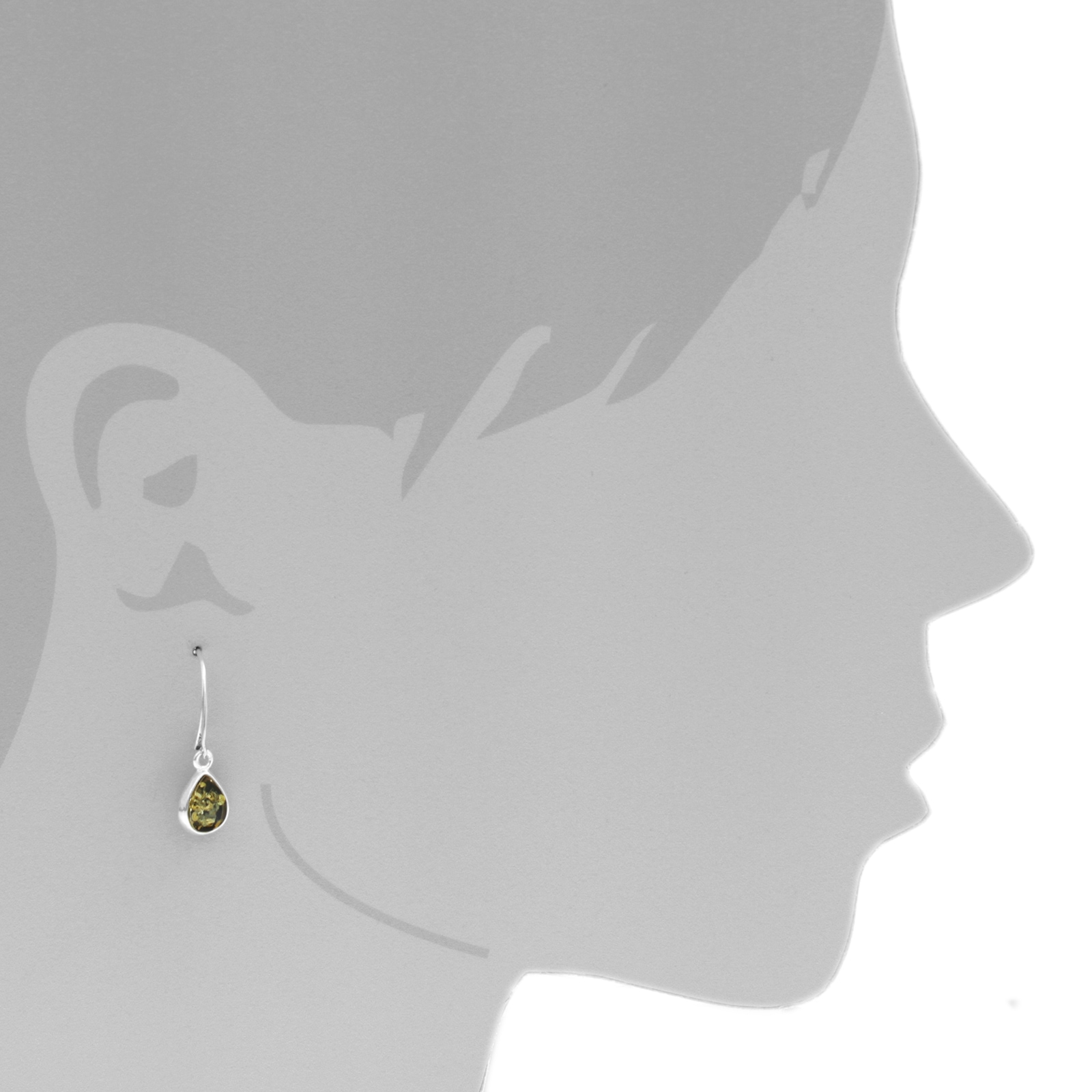 OSTSEE-SCHMUCK Paar Ohrhänger »- Enela - Silber 925/000 - Bernstein«