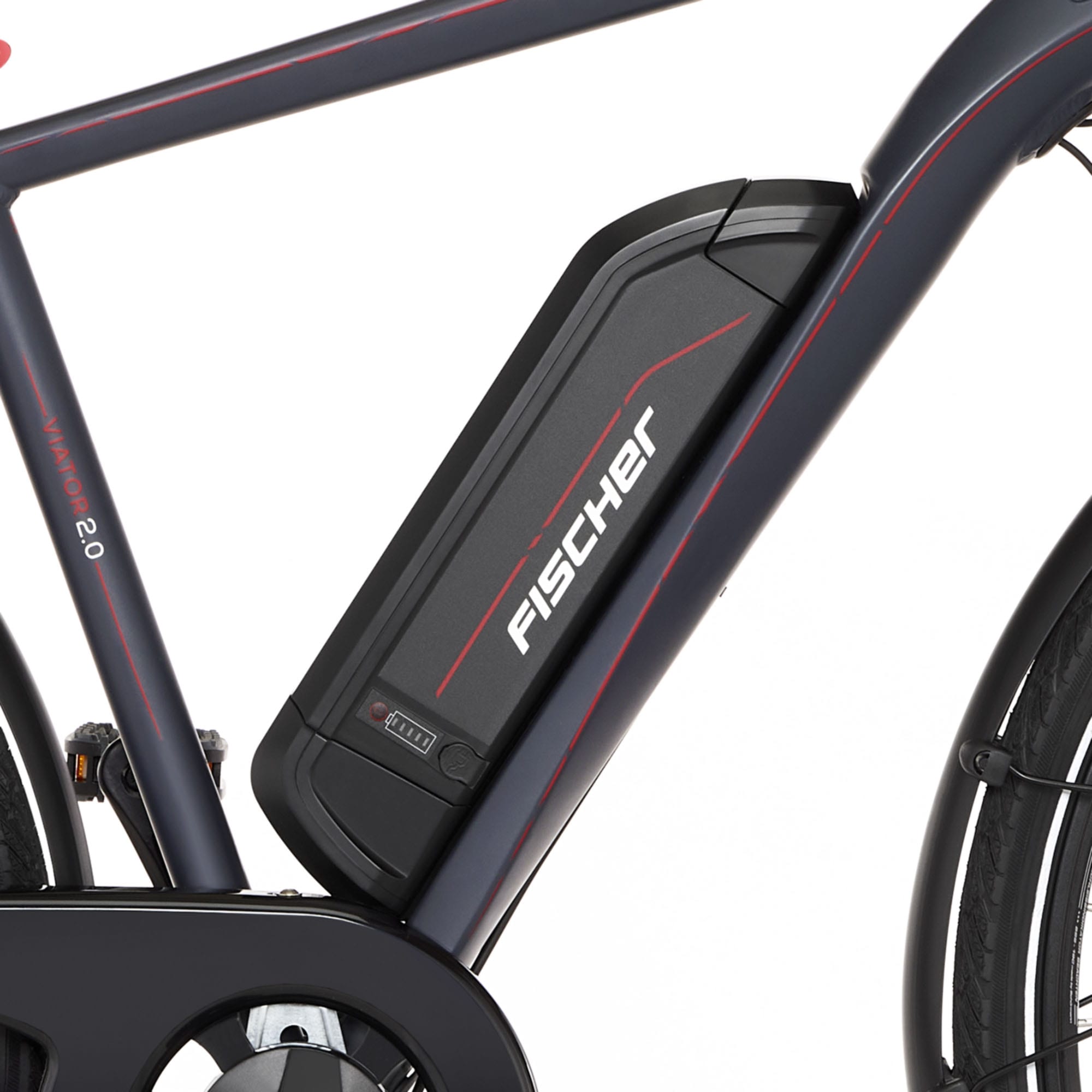 FISCHER Fahrrad E-Bike »VIATOR 2.0 Herren 422«, 8 Gang, Shimano, Acera, Pedelec, Elektrofahrrad für Herren, Trekkingrad