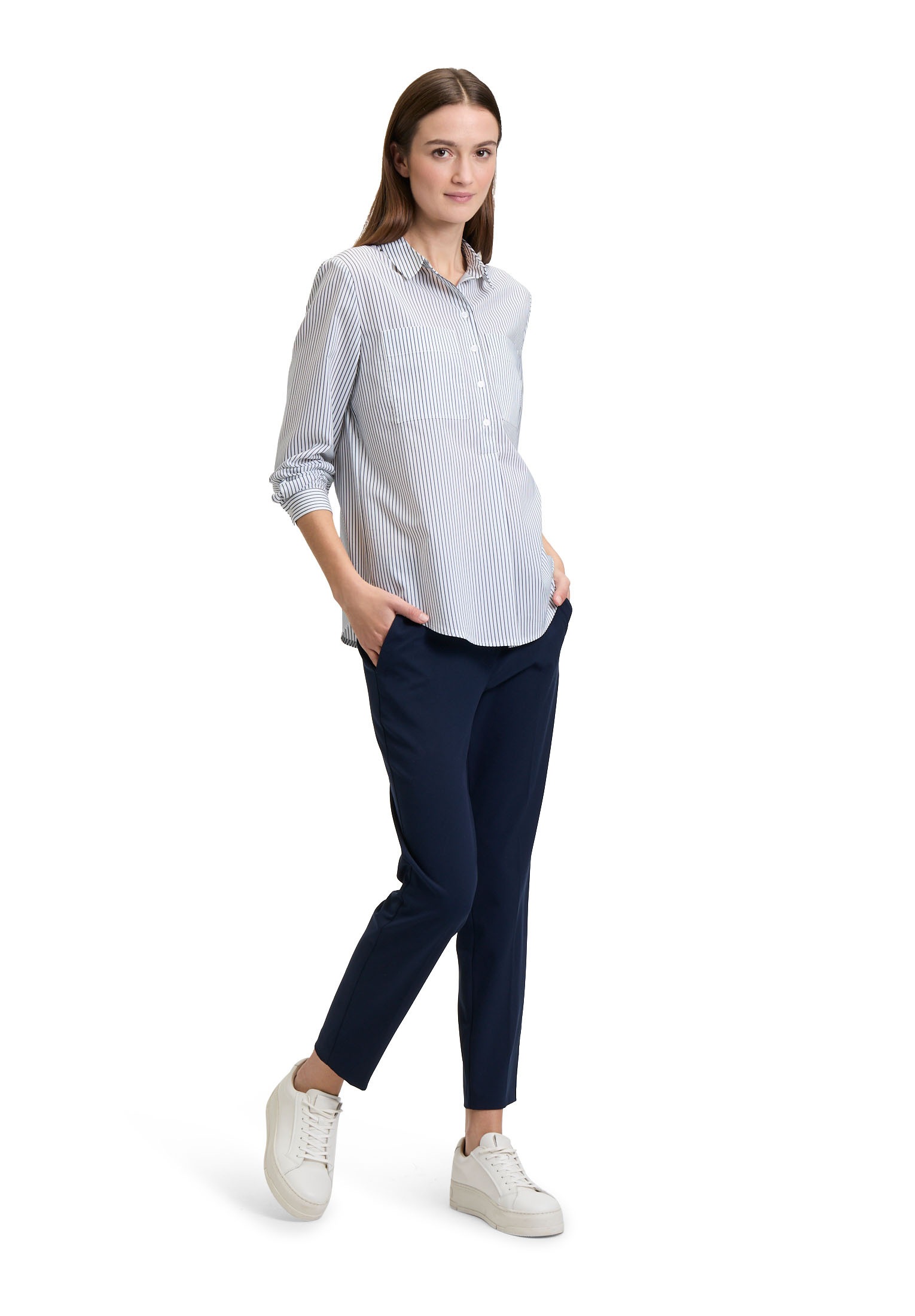Betty&Co Langarmbluse »Langarm-Bluse mit Streifen«
