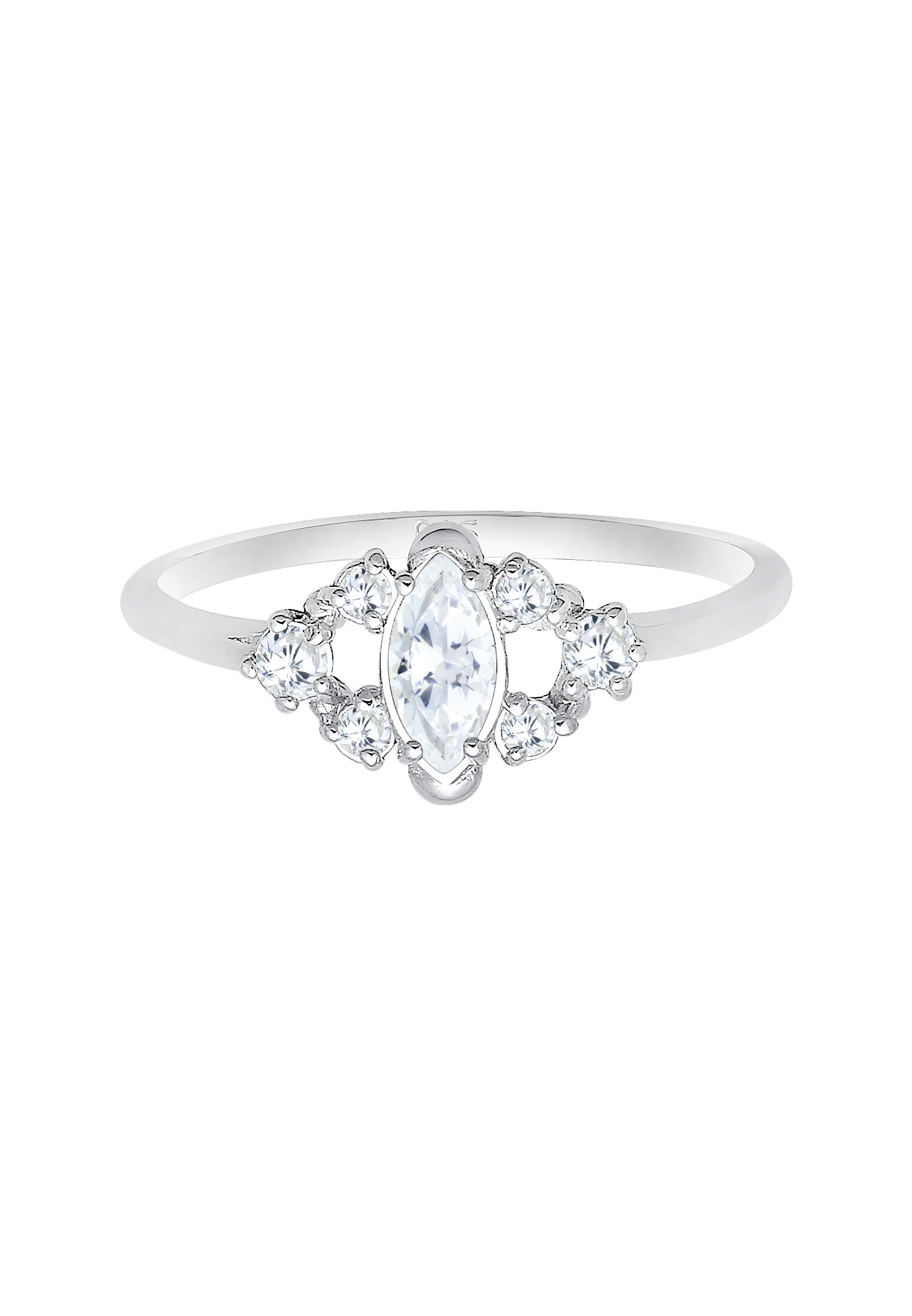 Elli Verlobungsring »Ring Verlobungsring Zirkonia Weiß 925 Sterling Silber«