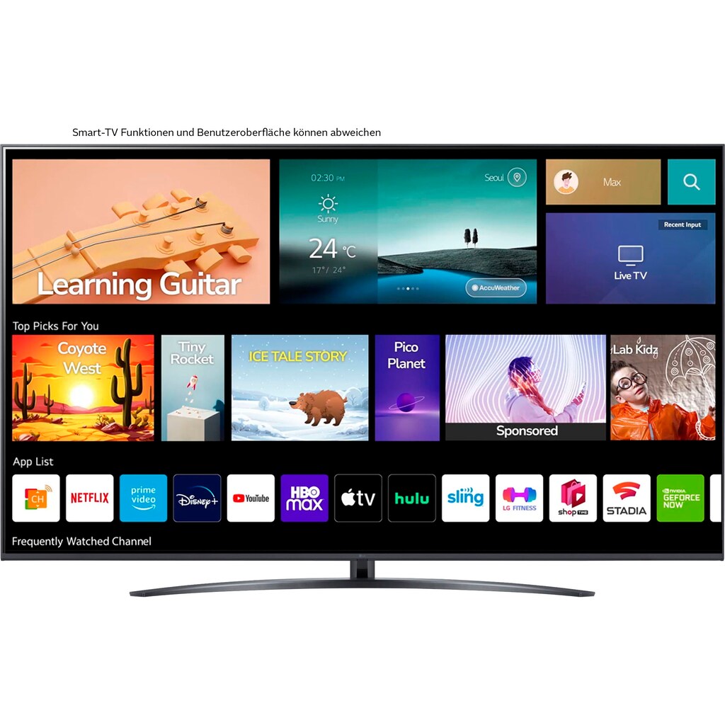 LG LCD-LED Fernseher »75UQ81009LB«, 189 cm/75 Zoll, 4K Ultra HD, Smart-TV