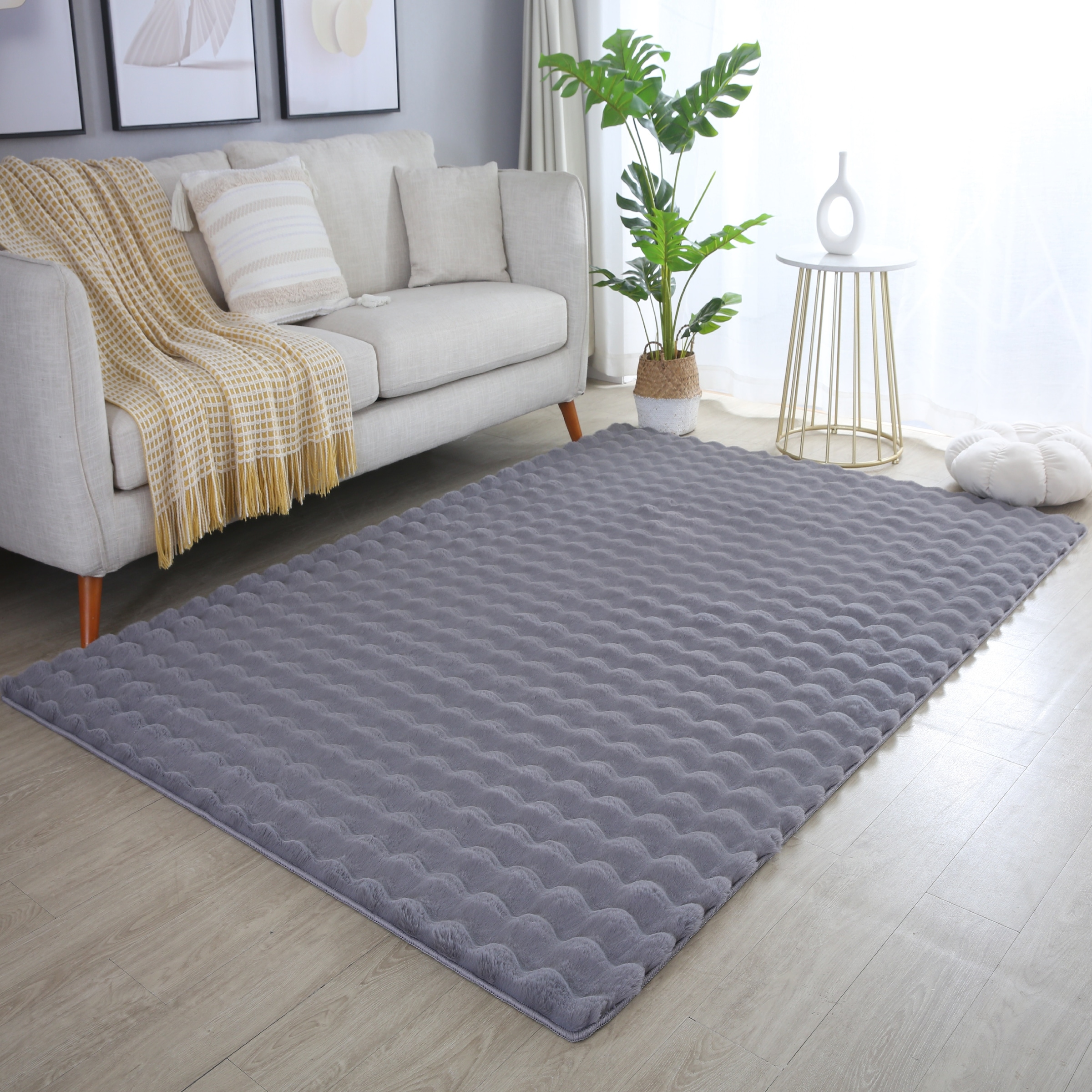 Ayyildiz Teppiche Hochflor-Teppich »AMBIANCE 5110«, rechteckig, 25 mm Höhe, Läufer / Besonders weich / Dicker Flor / Pflegeleicht