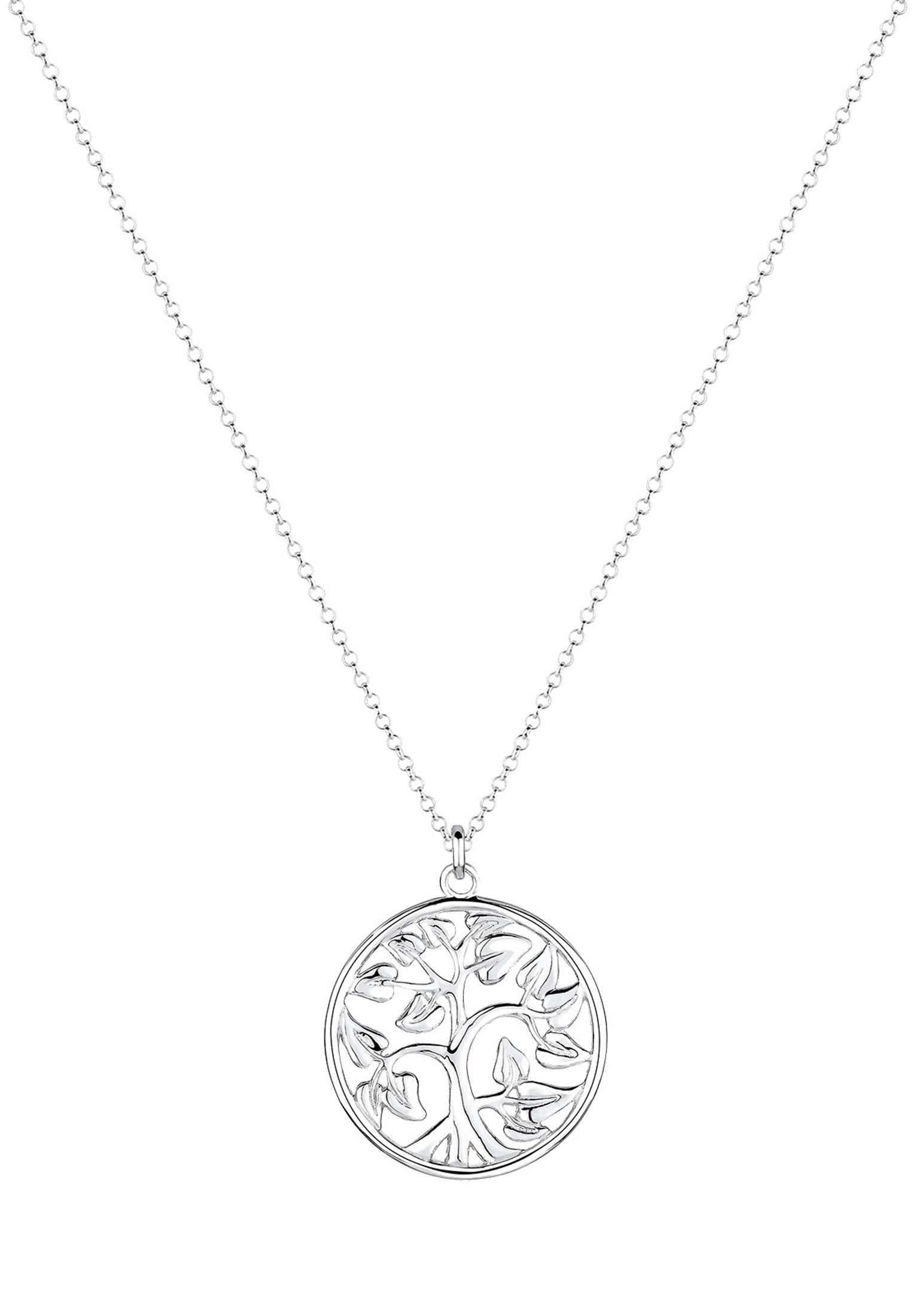 Elli Lange Kette »Halskette Tree of Life Lebensbaum Floral 925 Silber«