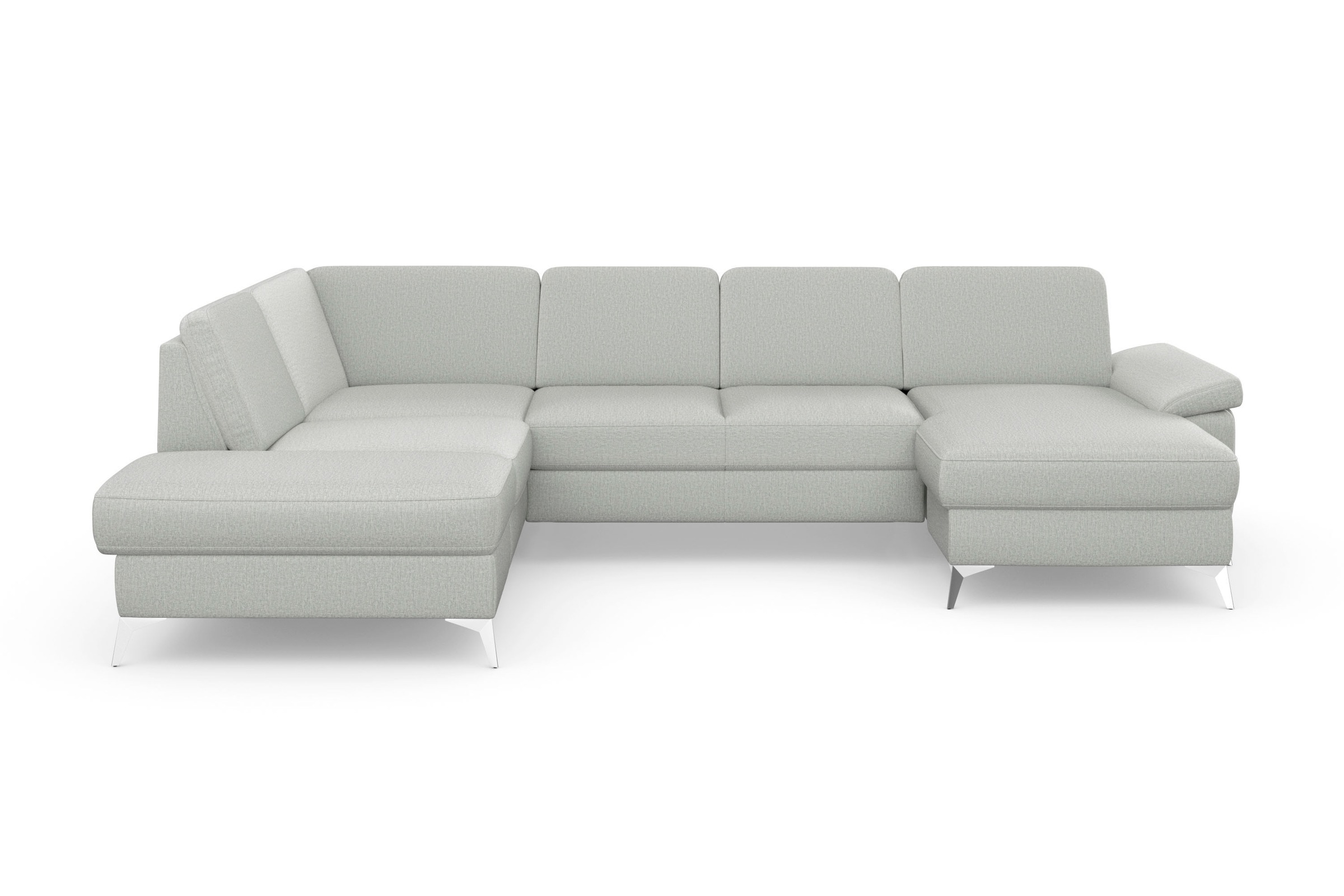 sit&more Wohnlandschaft »Padua U-Form«, inklusive Sitztiefenverstellung, Armteilfunktion und Federkern