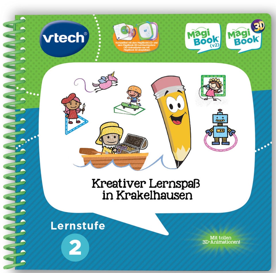 Vtech® Buch »MagiBook Lernstufe 2 - Kreativer Lernspaß in Krakelhausen«