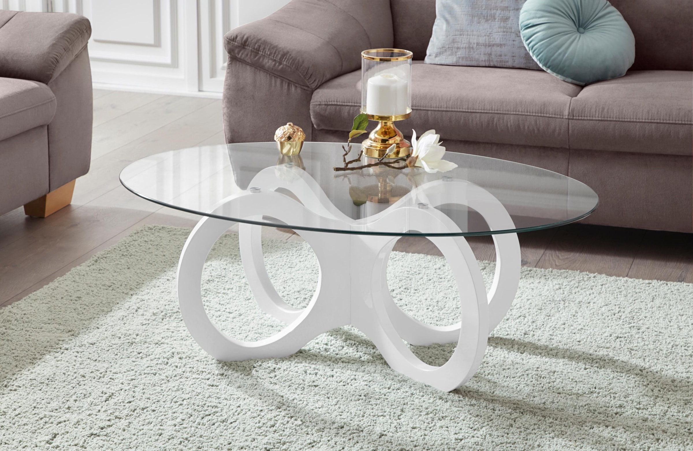 OTTO home Couchtisch "Citro" in ovaler Form, elegant