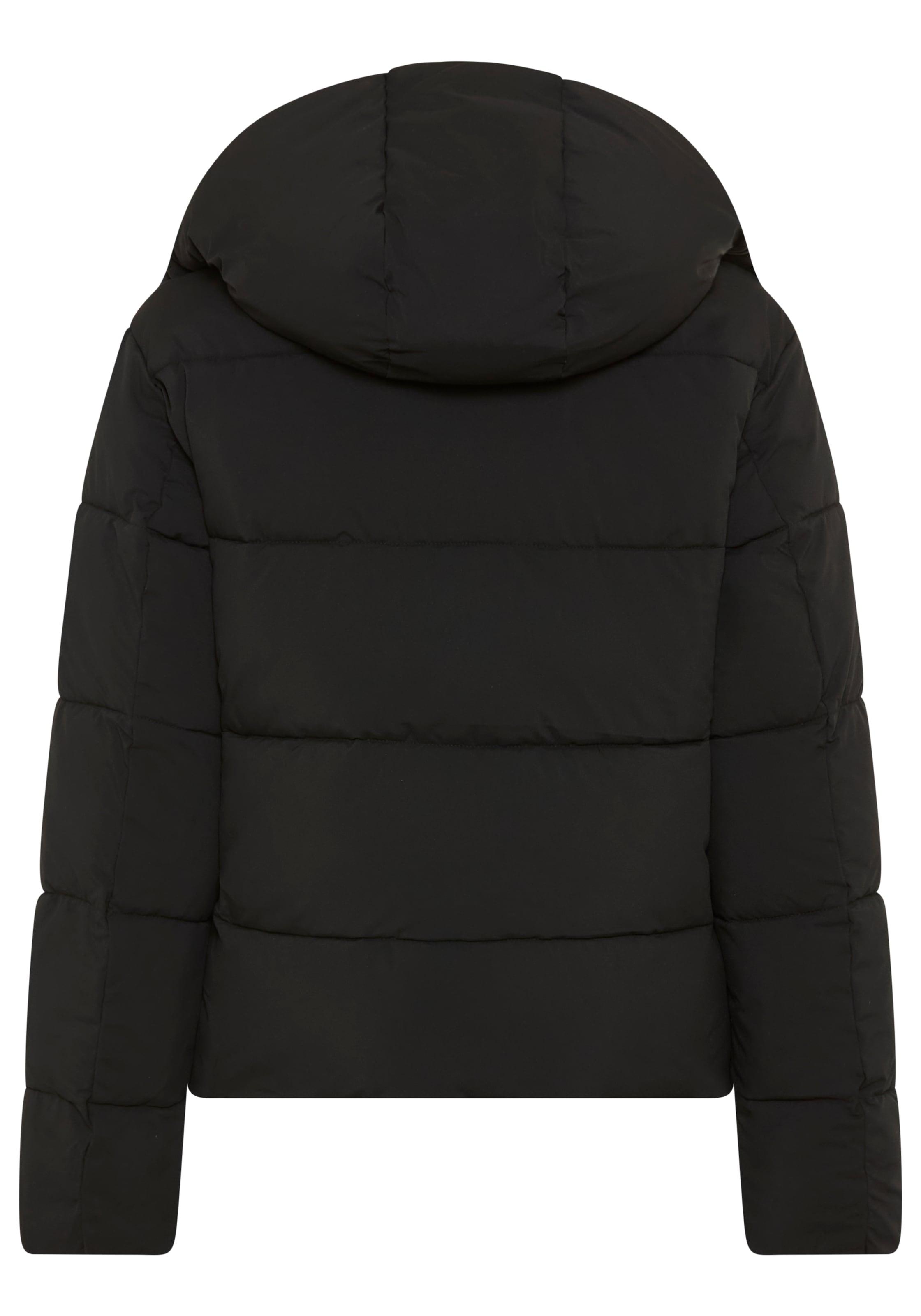 Calvin Klein Jeans Steppjacke mit Kapuze Stehkragen, in kurzer Form, abnehmbare Kapuze