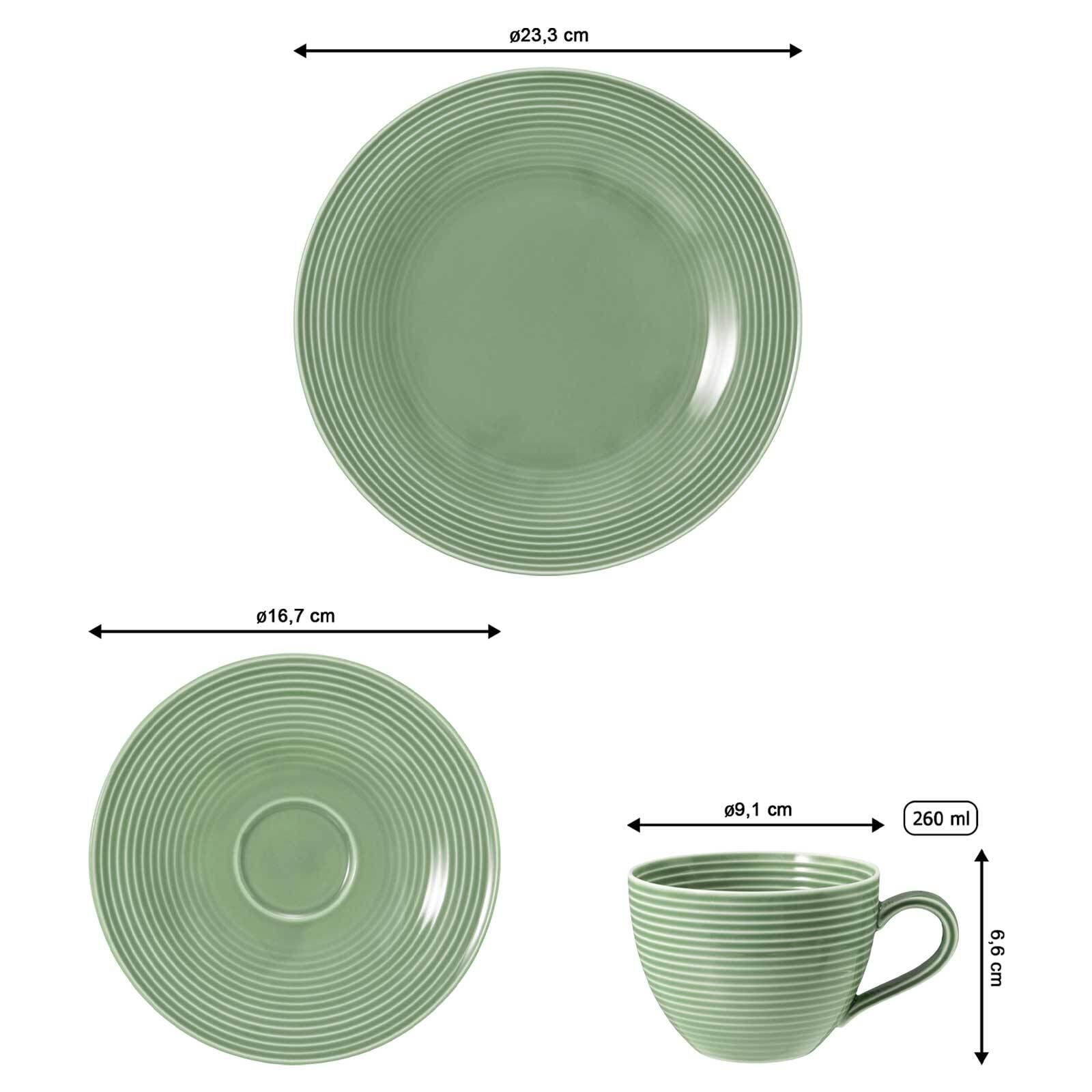 Seltmann Weiden Geschirr-Set »Kaffeeservice Beat Color Glaze 18er Set«